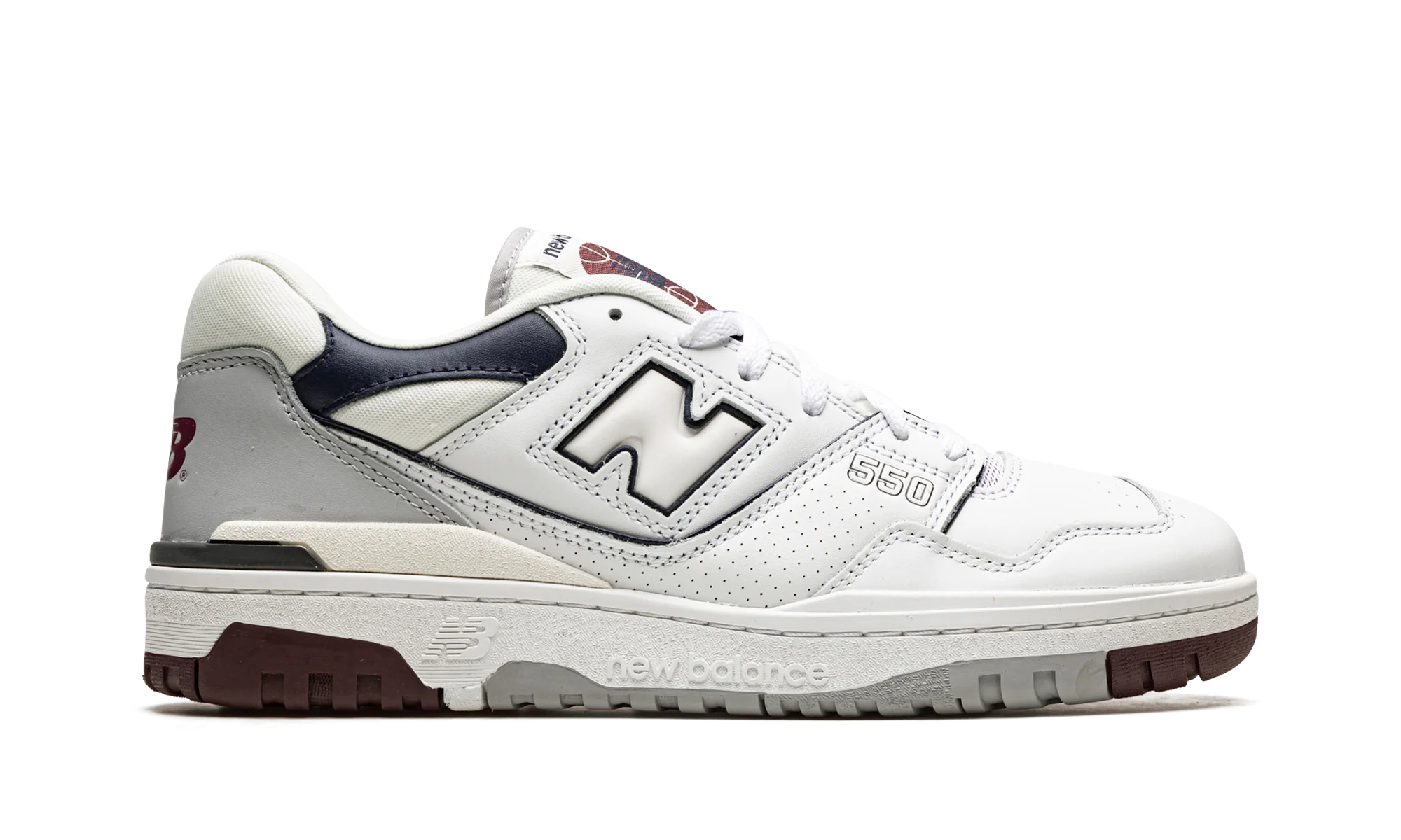 550 "White / Indigo / Burgundy" BB550PWB