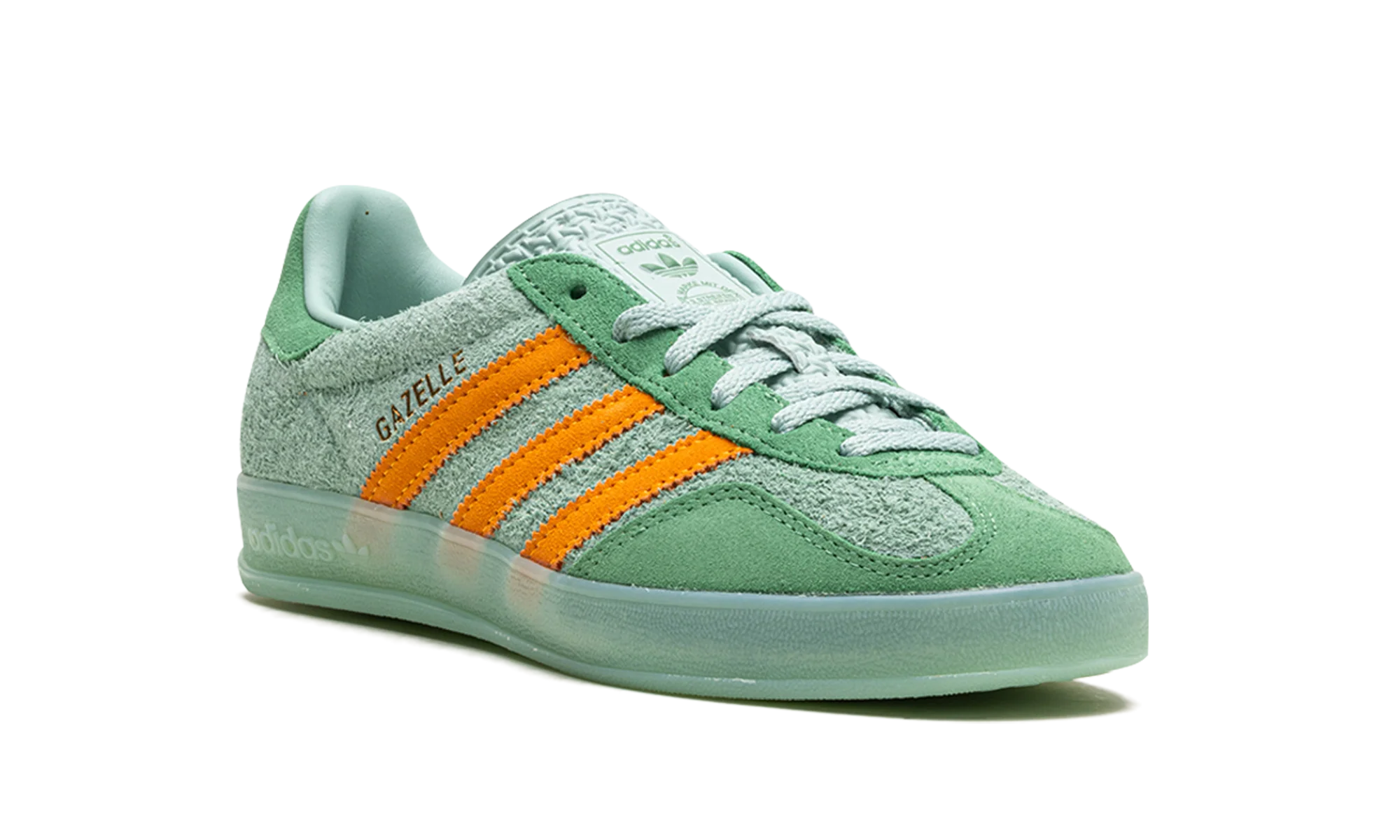 Gazelle Indoor WMNS "Hazy Green Crew Yellow" IG6783