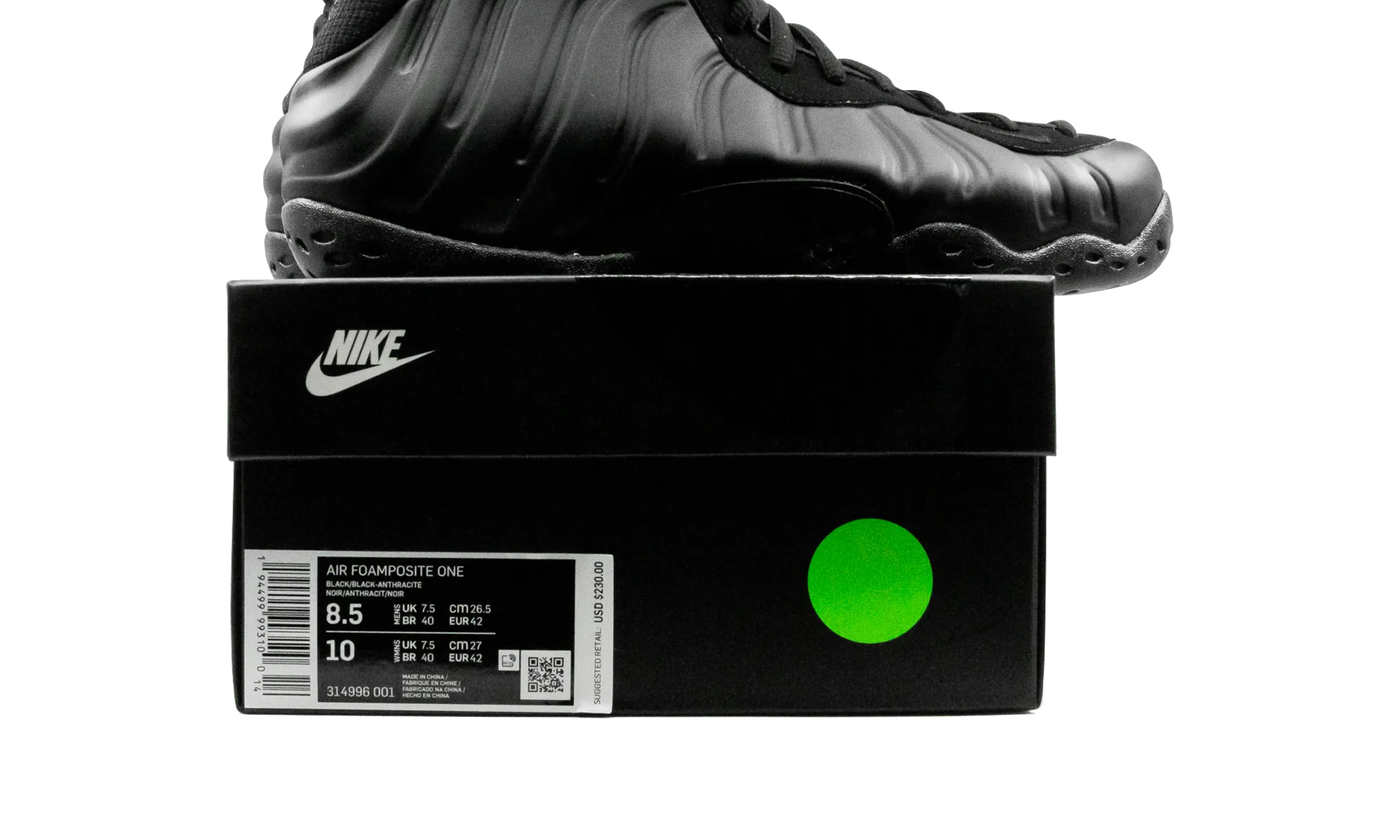 Air Foamposite One "Anthracite (2020)" 314996 001