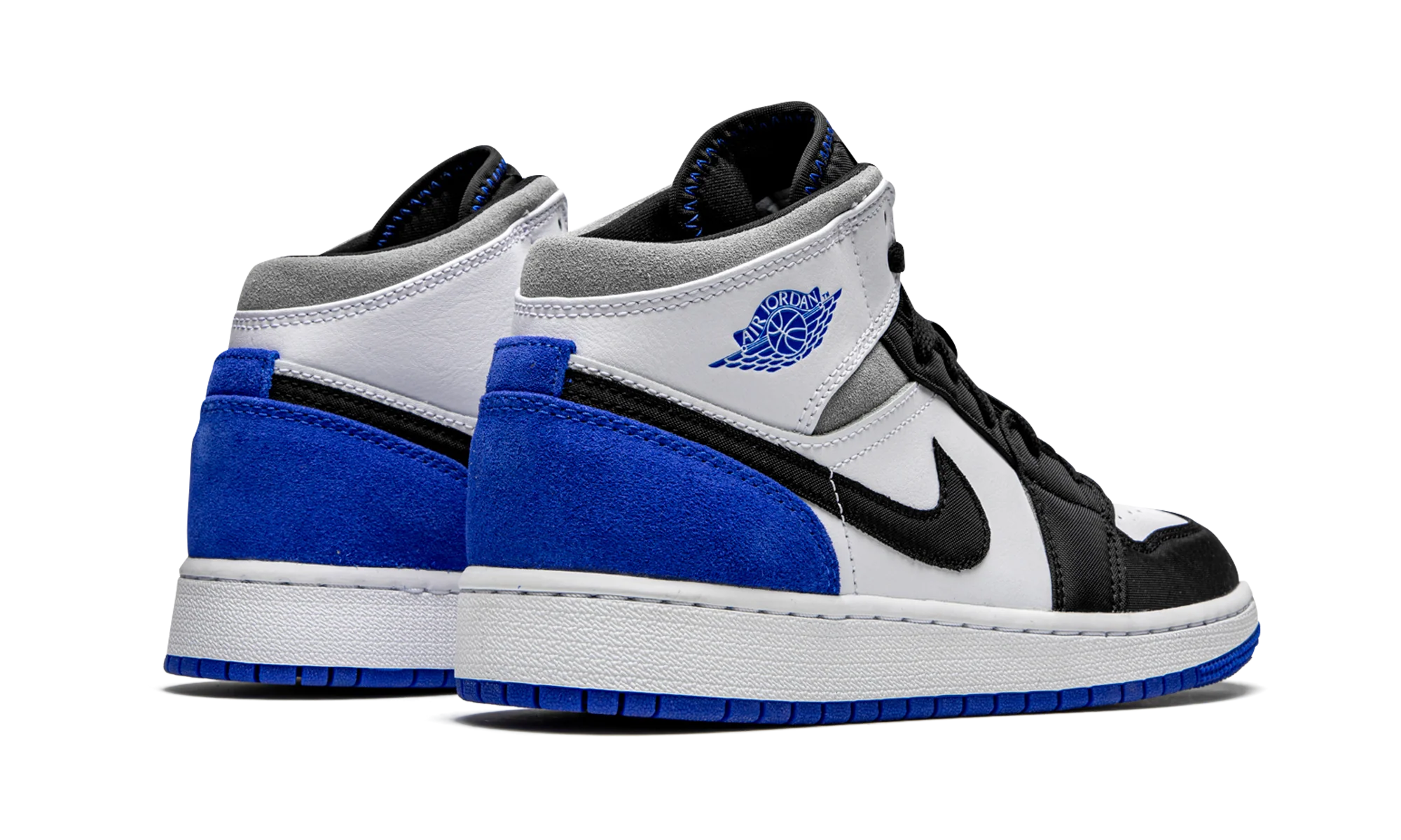 Air Jordan 1 Mid GS "Royal White" BQ6931 102