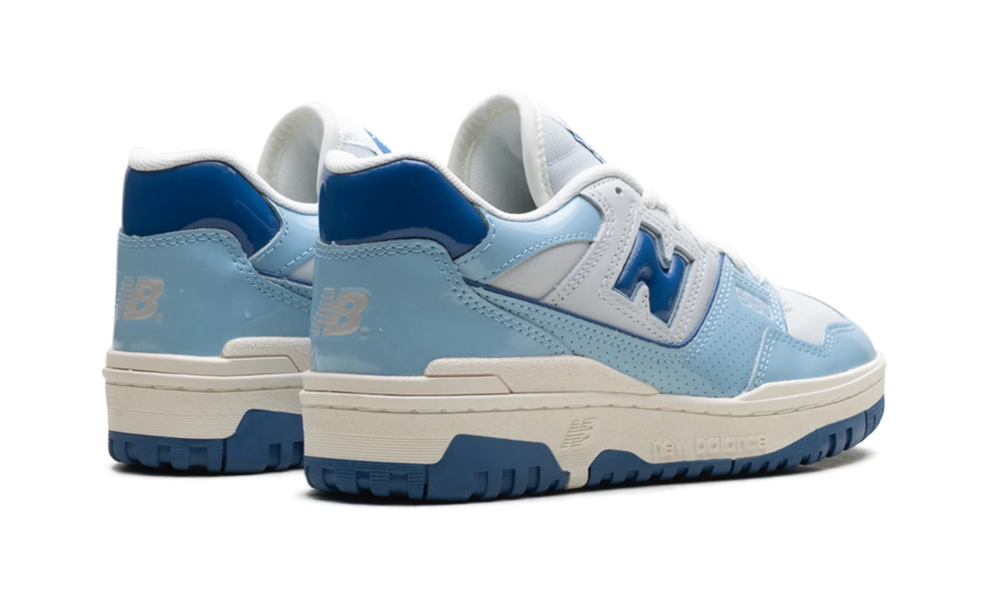 550 "Patent - White / Powder Blue" BB550YKE
