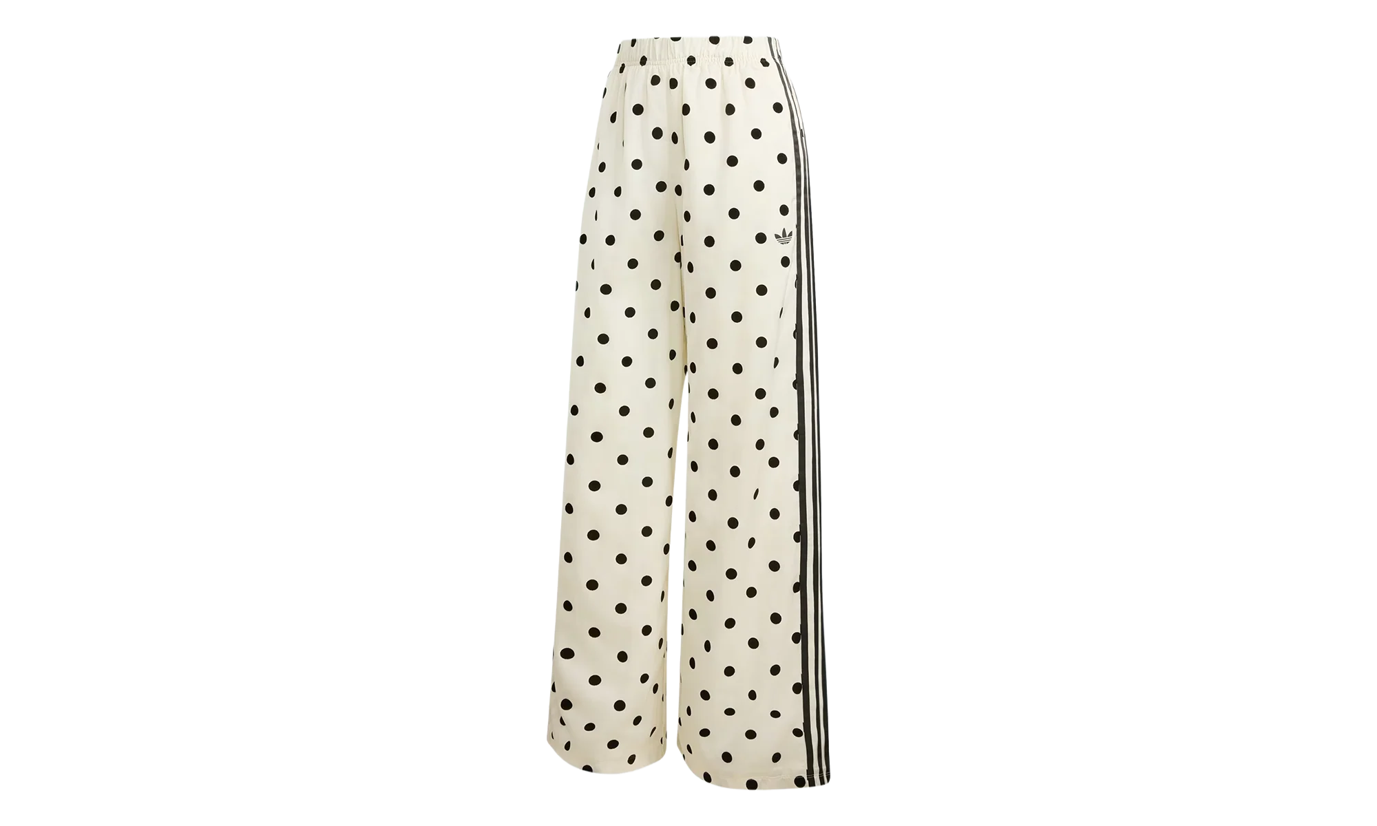 Satin Polka Dots Wide Leg Pants WMNS "Off White" KV1168
