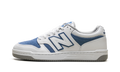480 "White Royal Blue Suede" BB480LRB