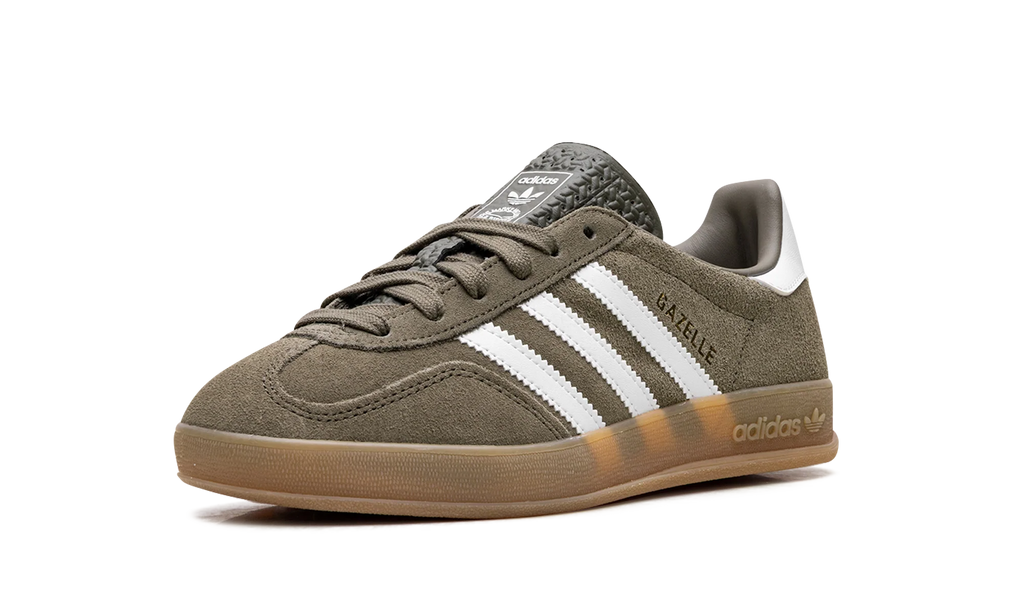 Gazelle Indoor "Olive Strata Cloud White Gum" JQ0174