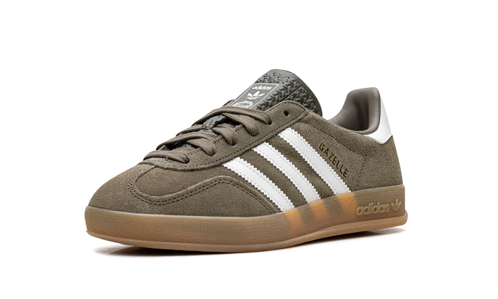 Gazelle Indoor "Olive Strata Cloud White Gum" JQ0174