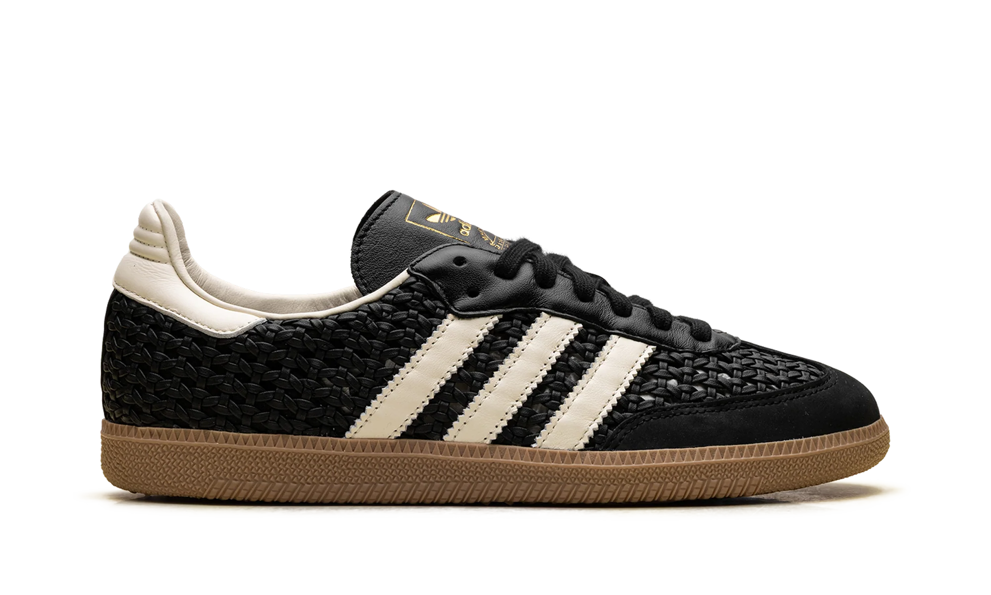 Samba OG WMNS "Basketweave Black Cream White" HQ9282