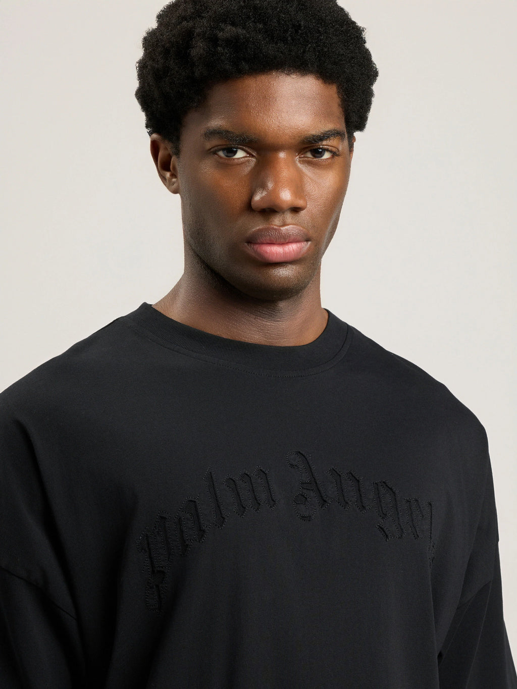 Curved Logo Loose Double T-Shirt