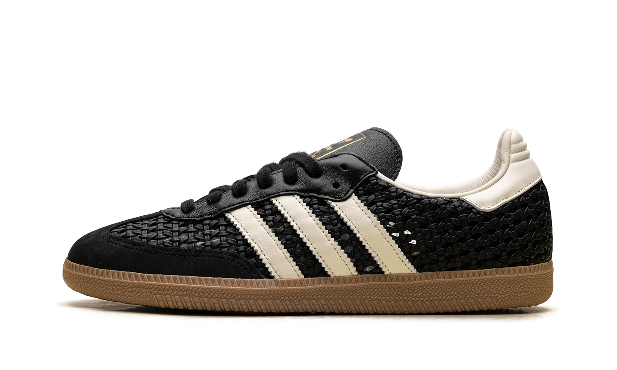 Samba OG WMNS "Basketweave Black Cream White" HQ9282