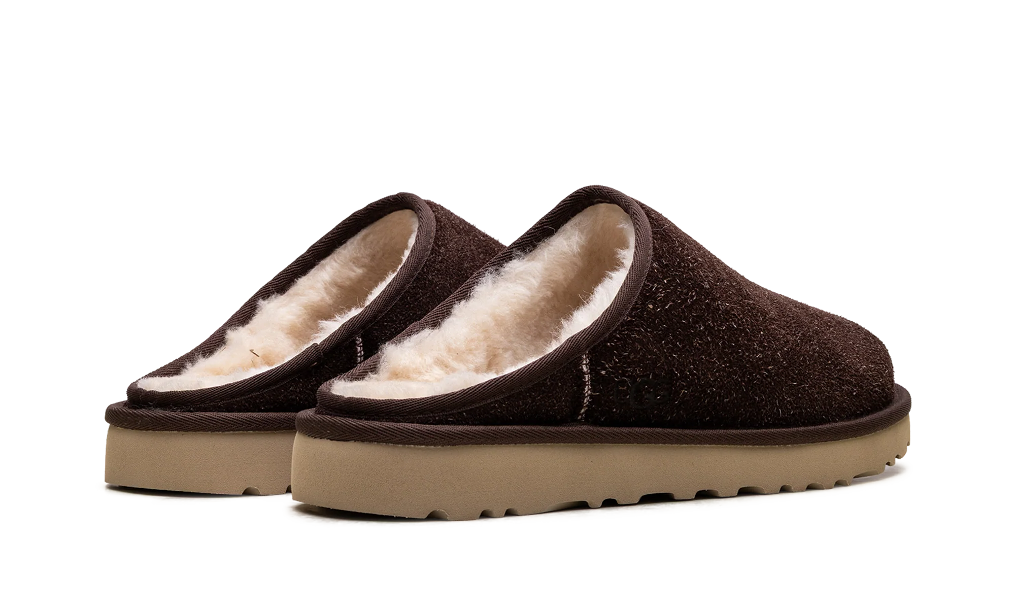 Classic Slip-On Shaggy Suede Slipper "Burnt Cedar" 1153104 BCDR