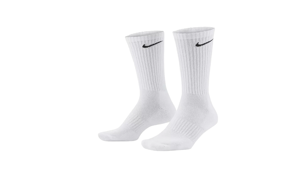 Everyday Cushioned Training Crew Socks "White - 3 Pack" SX7664 100