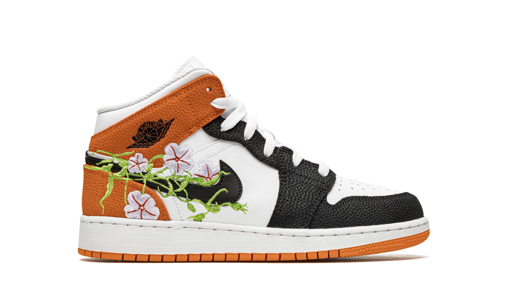 Air Jordan 1 Mid GS "Basketball Blossom" DQ8390 100