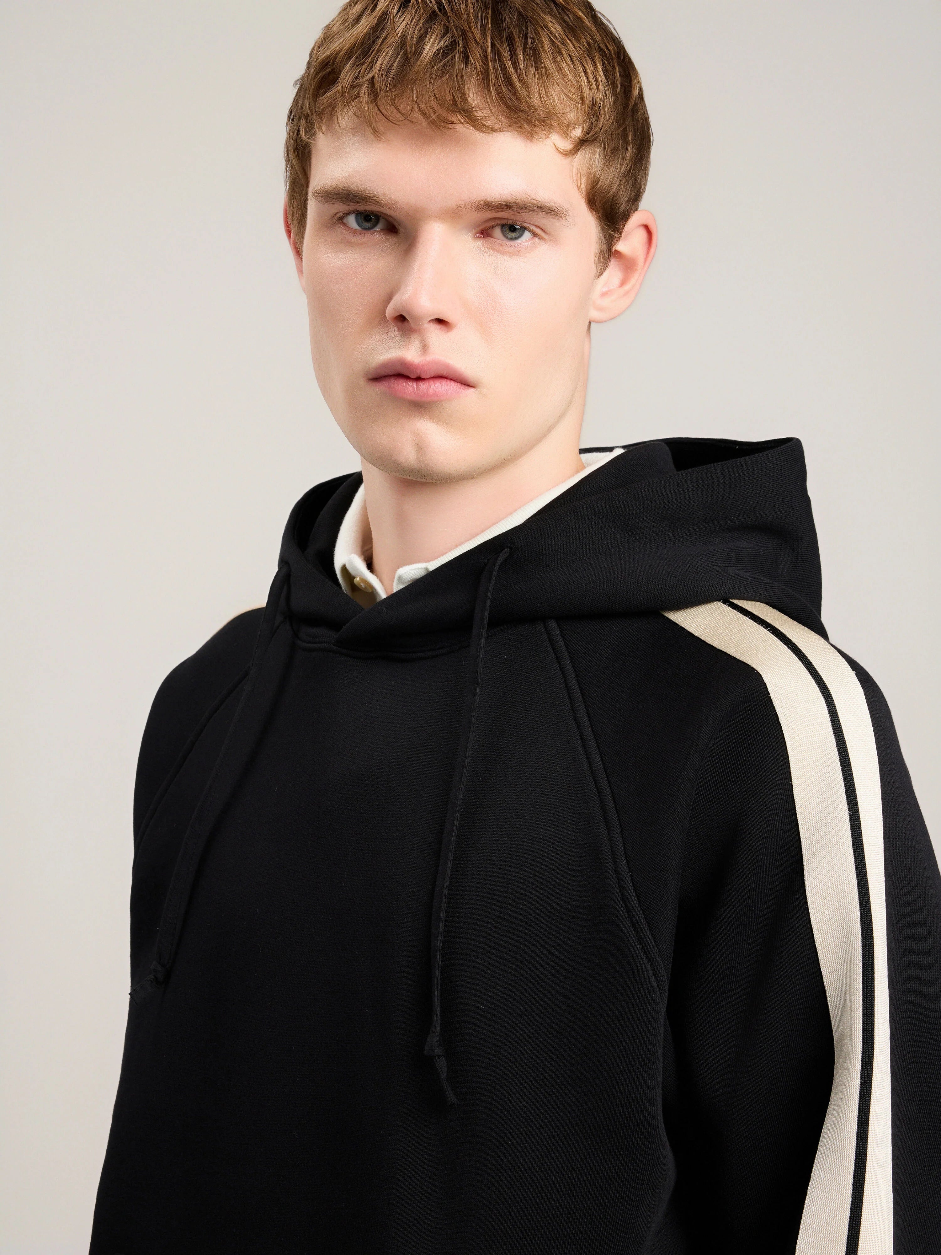 Back Curved Logo Track Hoodie