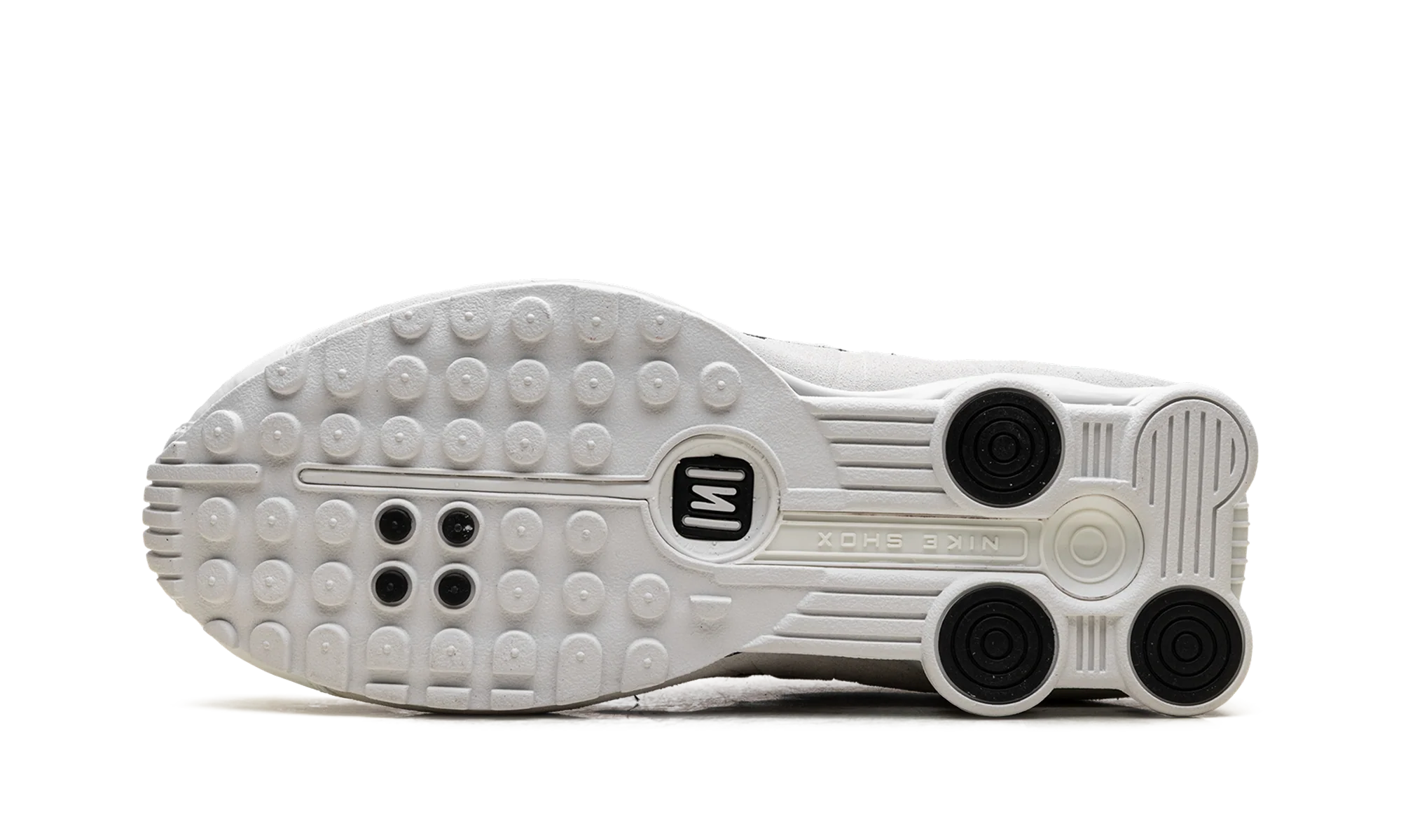 Shox R4 WMNS "White Black Suede" HQ7739 100