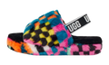 Fluff Yeah Slide Checks Sandal GS "Black / Multicolor" 1130390K BLKM