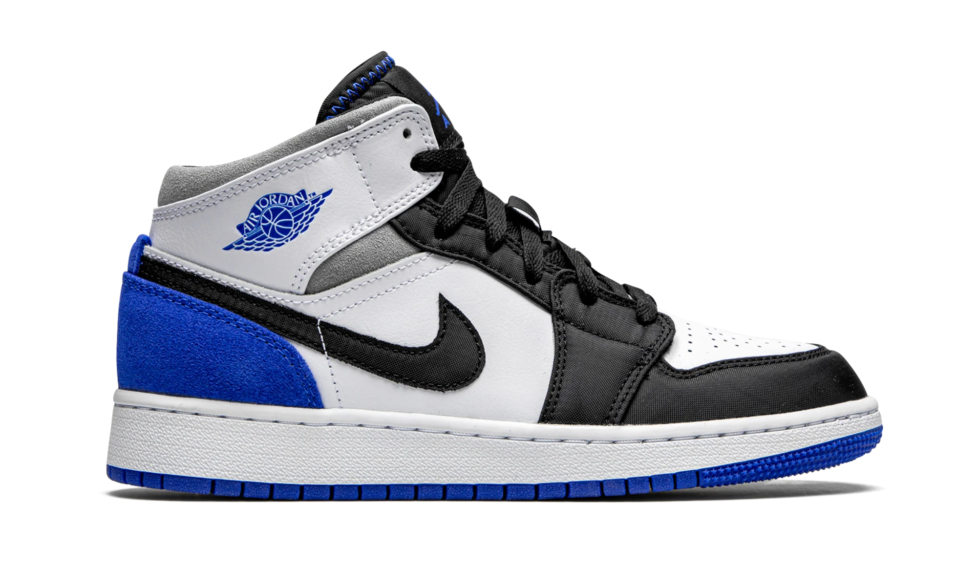 Air Jordan 1 Mid GS "Royal White" BQ6931 102