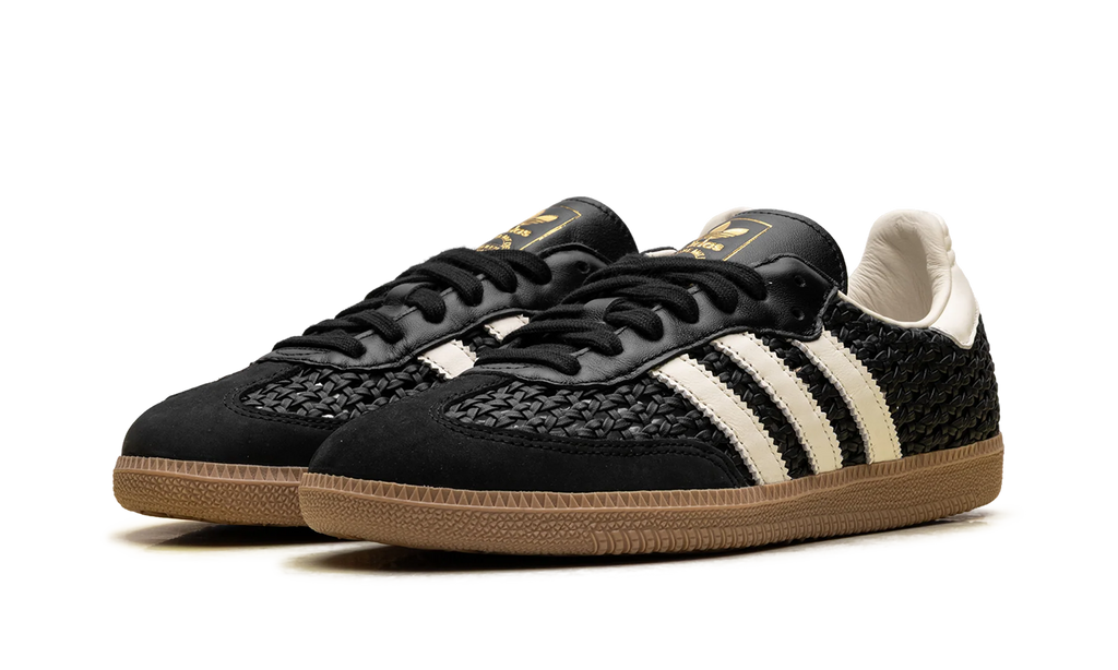 Samba OG WMNS "Basketweave Black Cream White" HQ9282