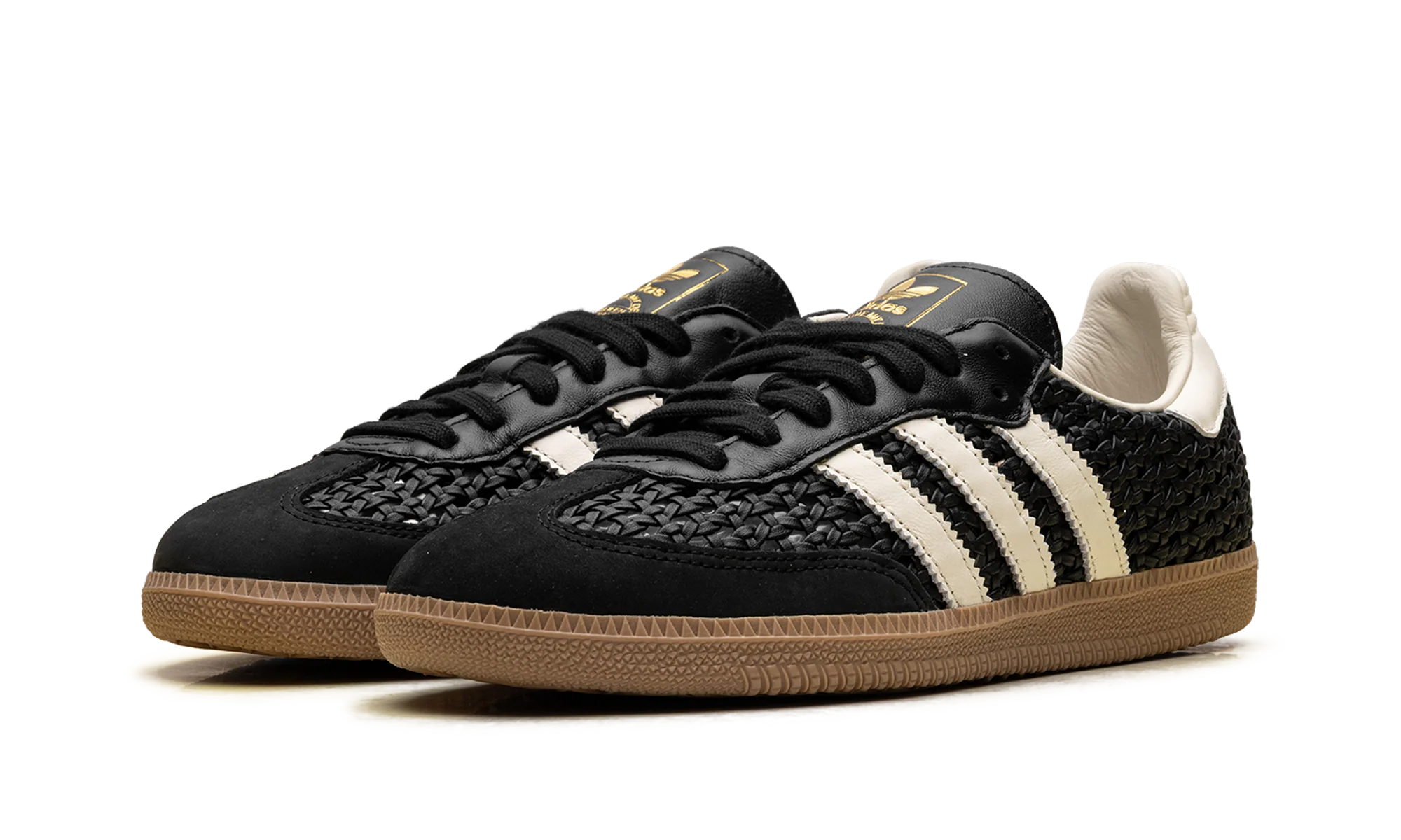 Samba OG WMNS "Basketweave Black Cream White" HQ9282