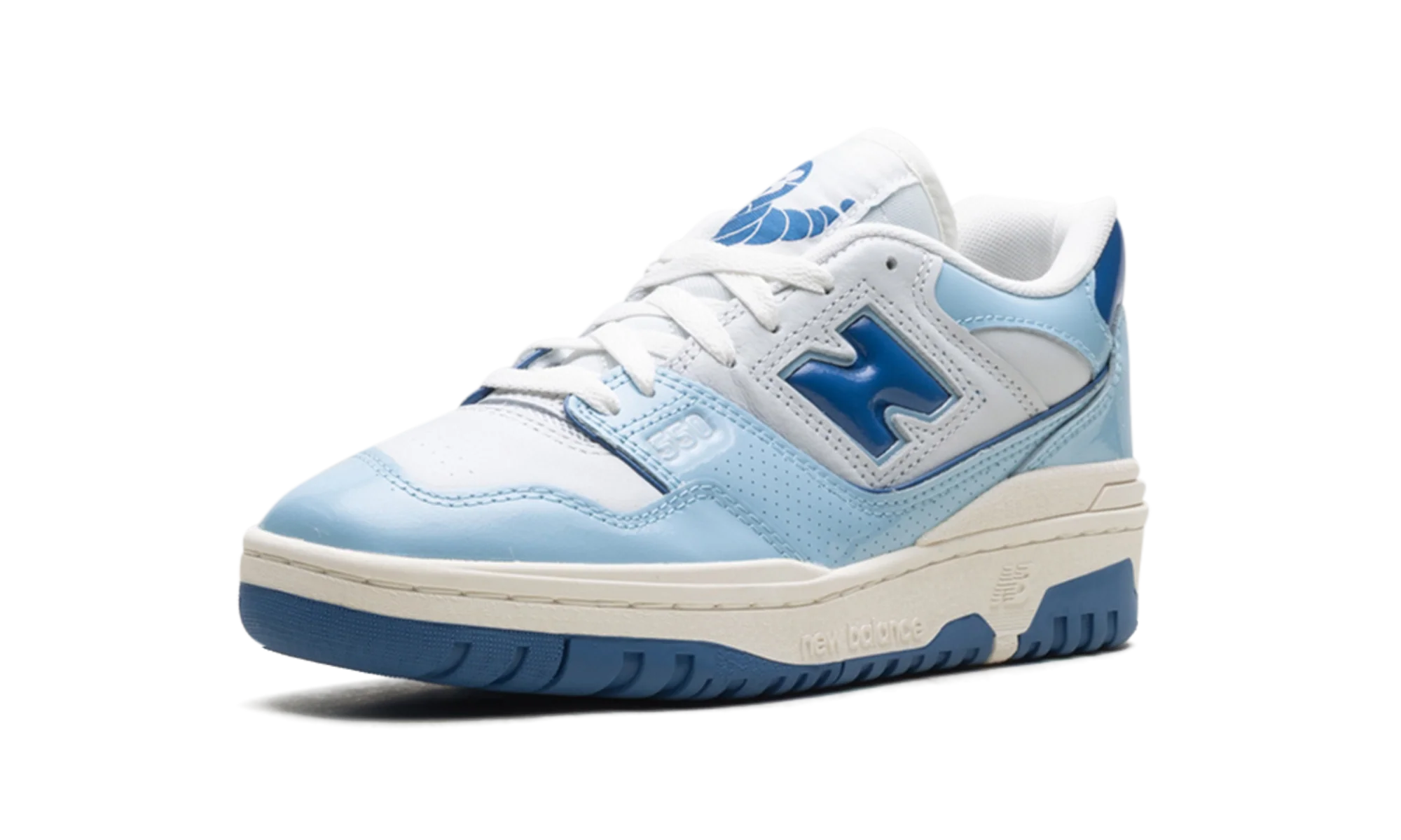 550 "Patent - White / Powder Blue" BB550YKE