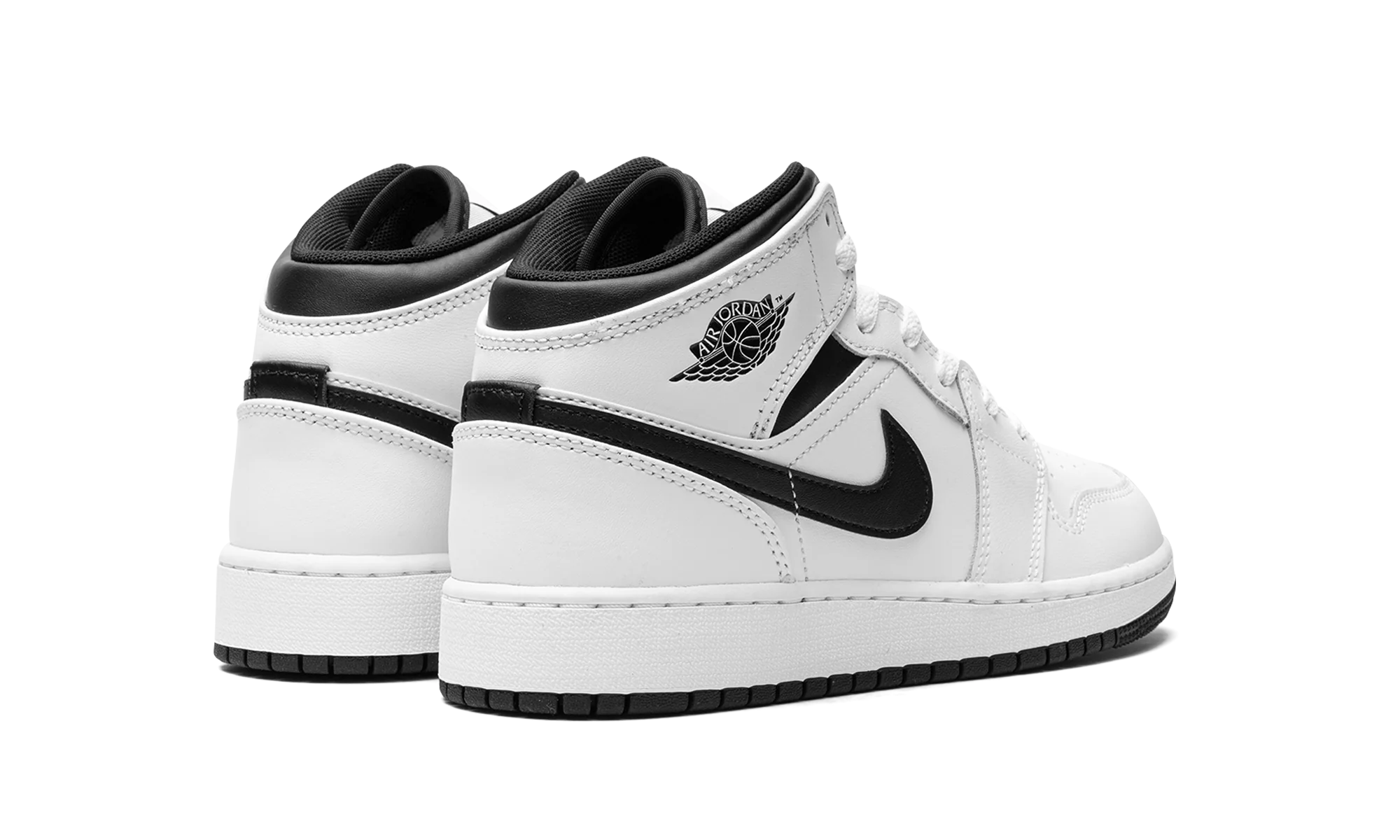 Air Jordan 1 Mid GS "White/Black" DQ8423 132