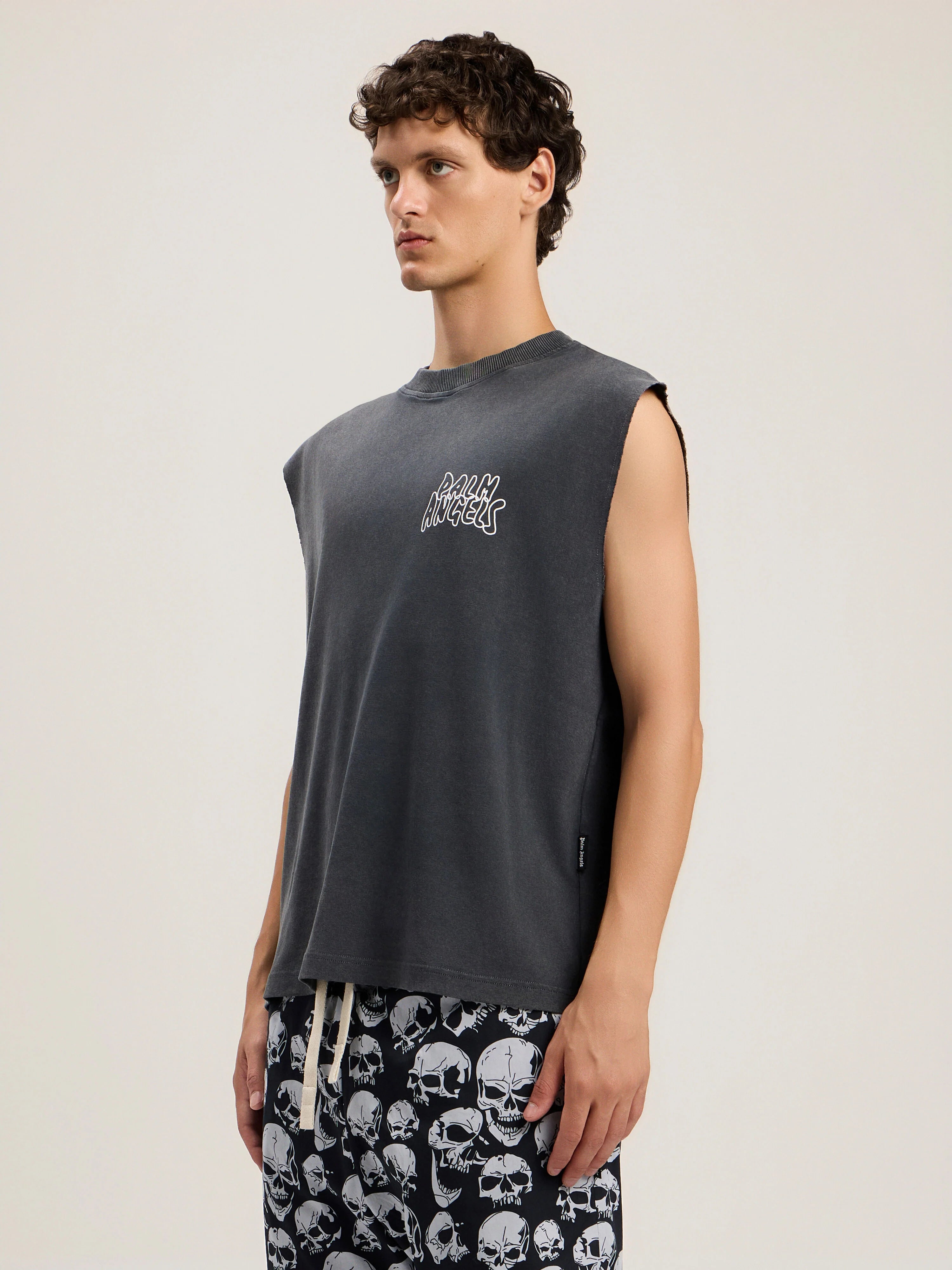 Palm Leaf Distressed Tank