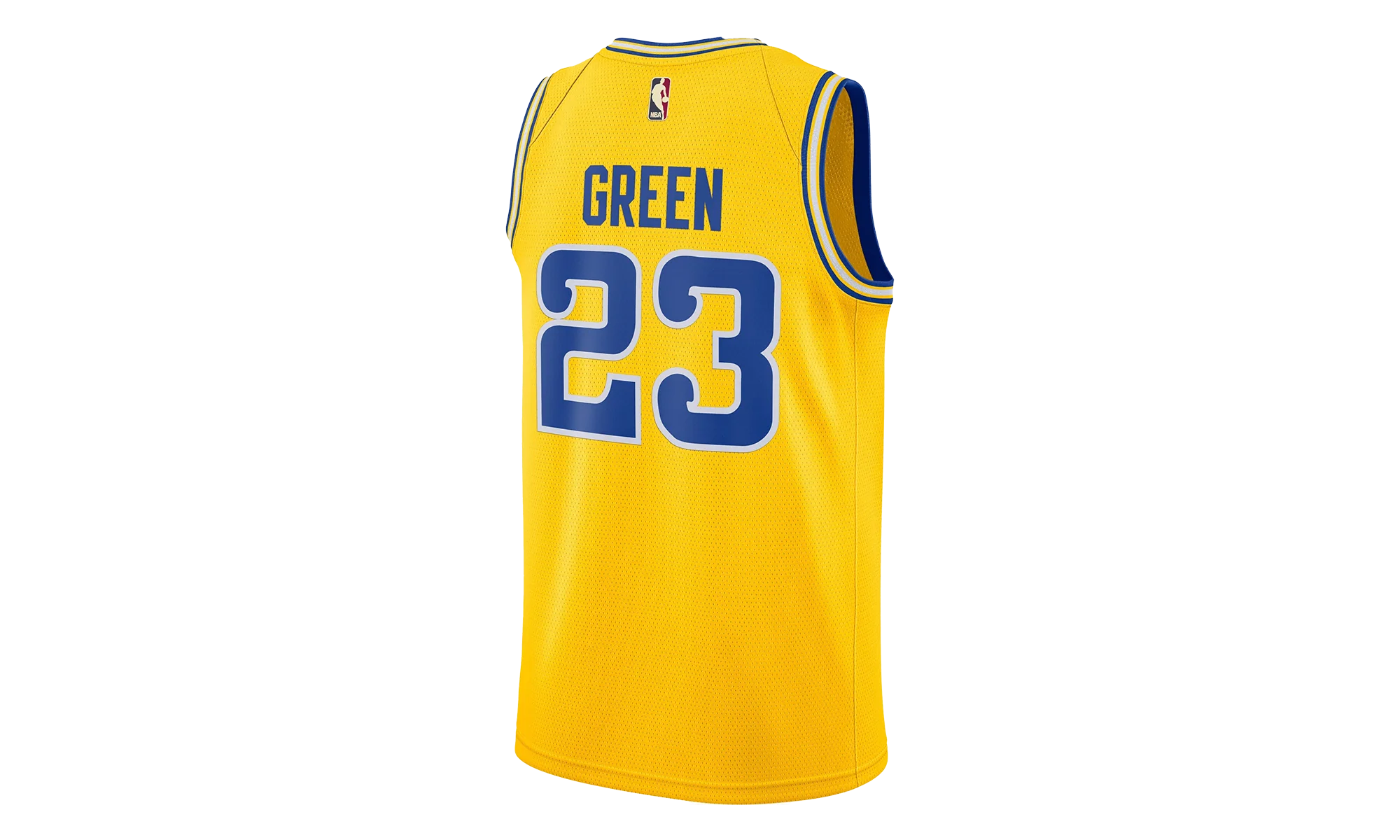 Youth Nike NBA GSW Hardwood ClassicsJersey "Yellow" 9Z2B7B1AP GREEN