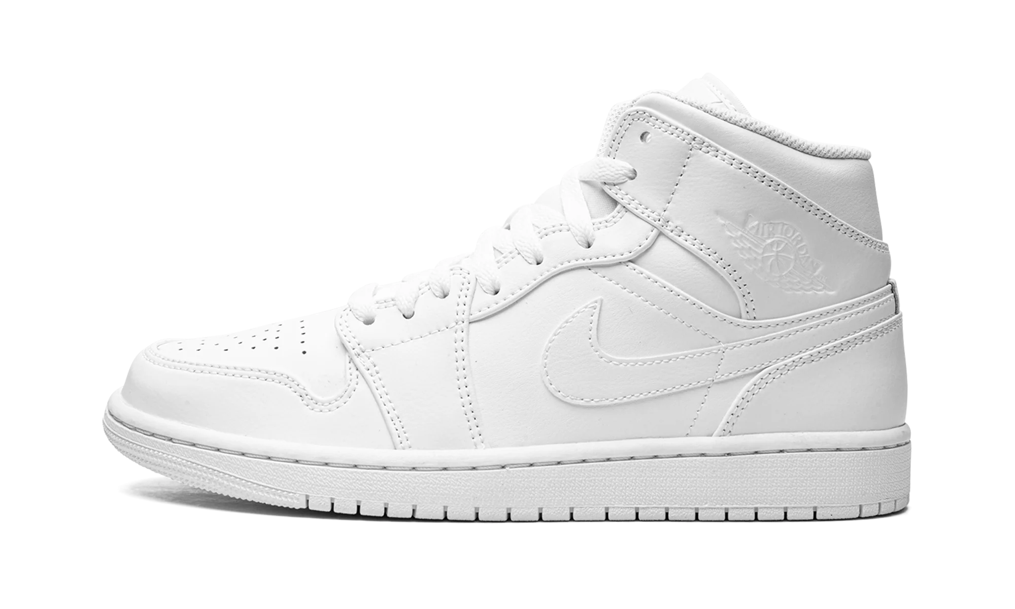 Air Jordan 1 Mid "Triple White" 554724 136