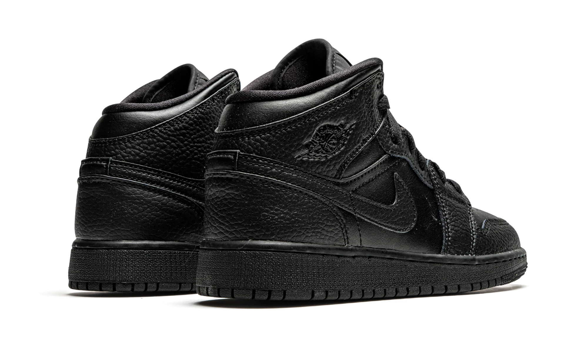 Air Jordan 1 Mid GS "Triple Black" 554725 091