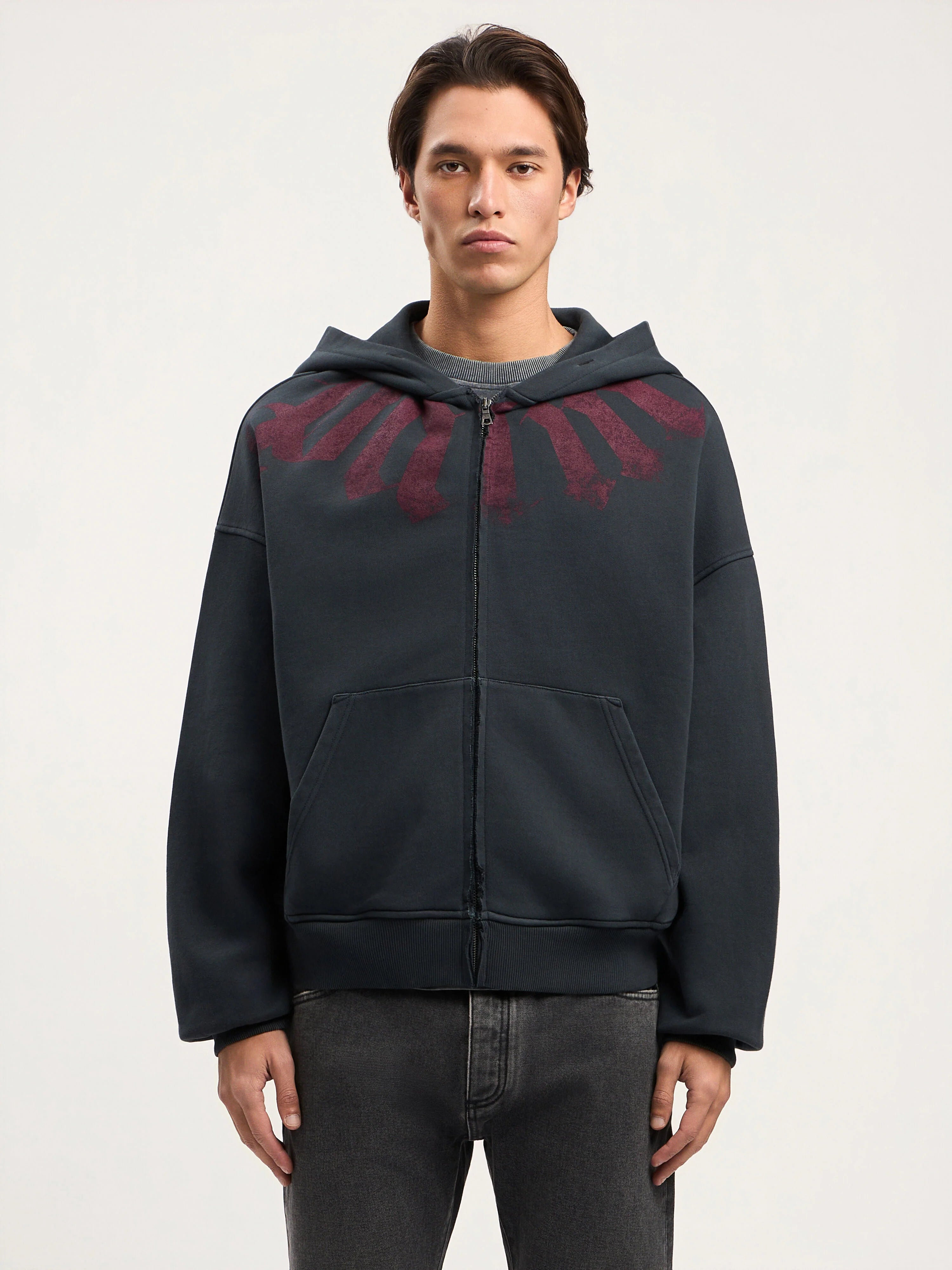 Big Neck Logo Zip Hoody
