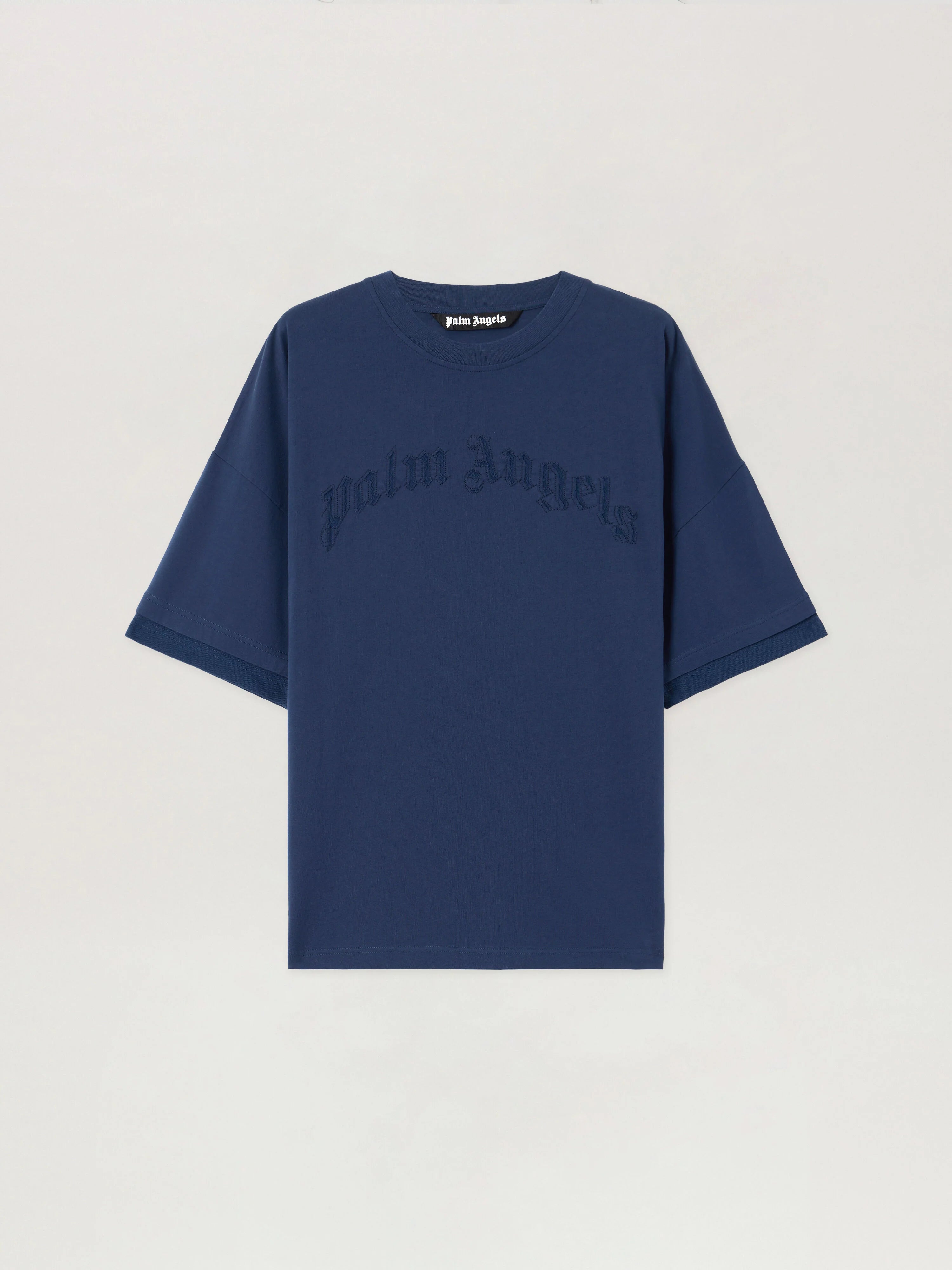 Curved Logo Loose Double T-Shirt