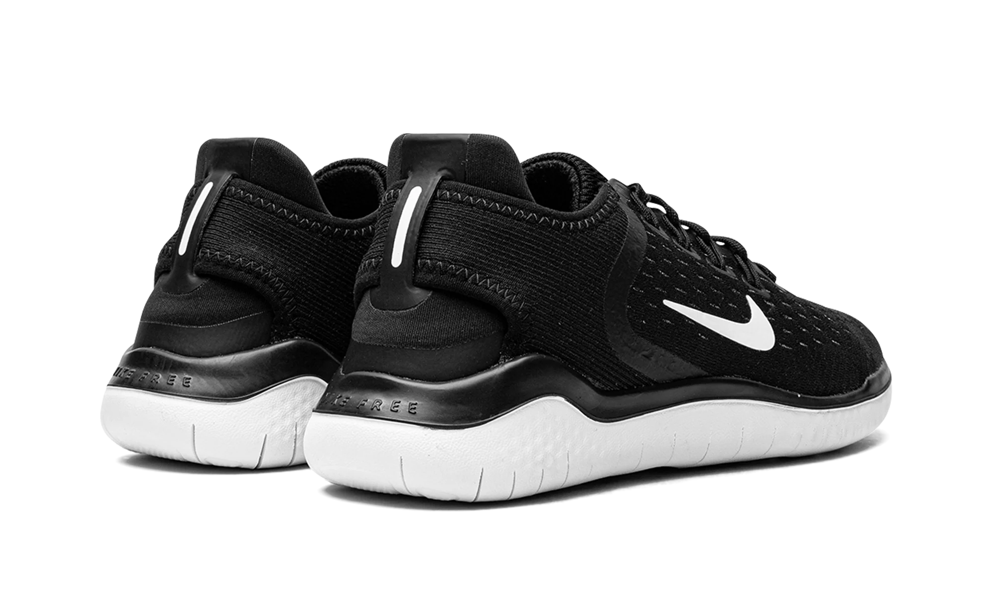 FREE RN 2018 MNS WMNS "BLACK WHITE" 942837 001