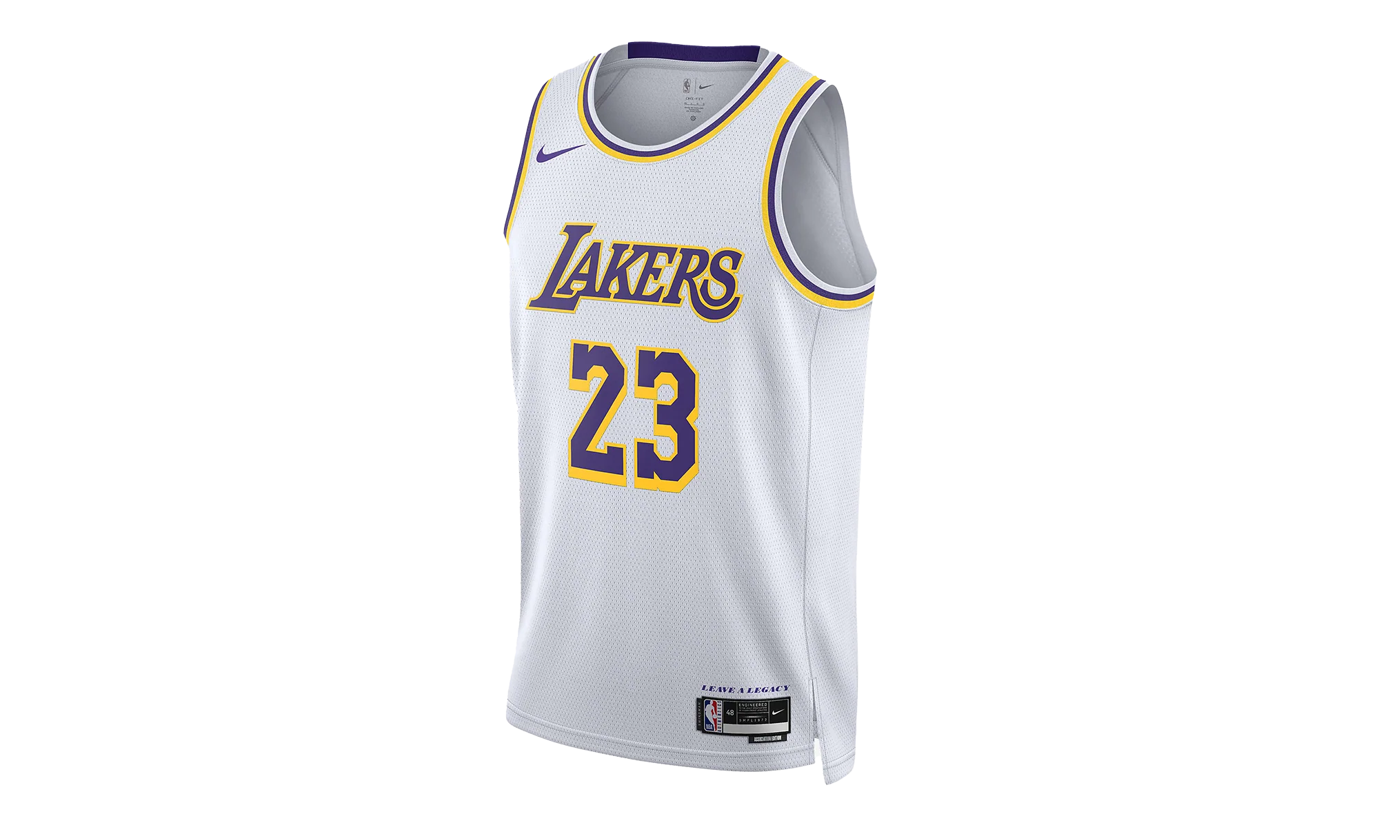 NBA SWINGMAN JERSEY LAKERS ASSOCIATION LEBRON JAMES "White" DN2081 103