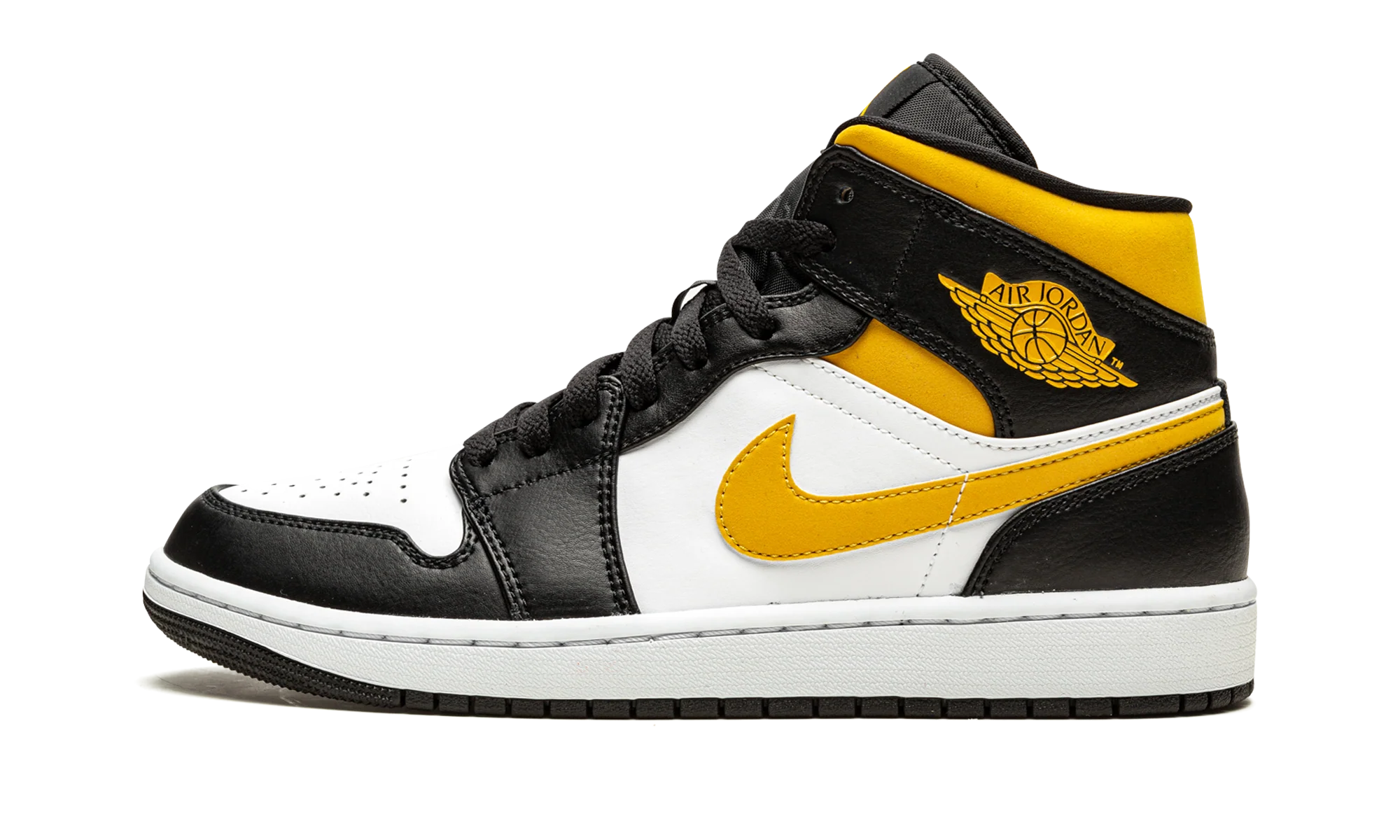 Air Jordan 1 Mid "White / Pollen / Black" 554724 177