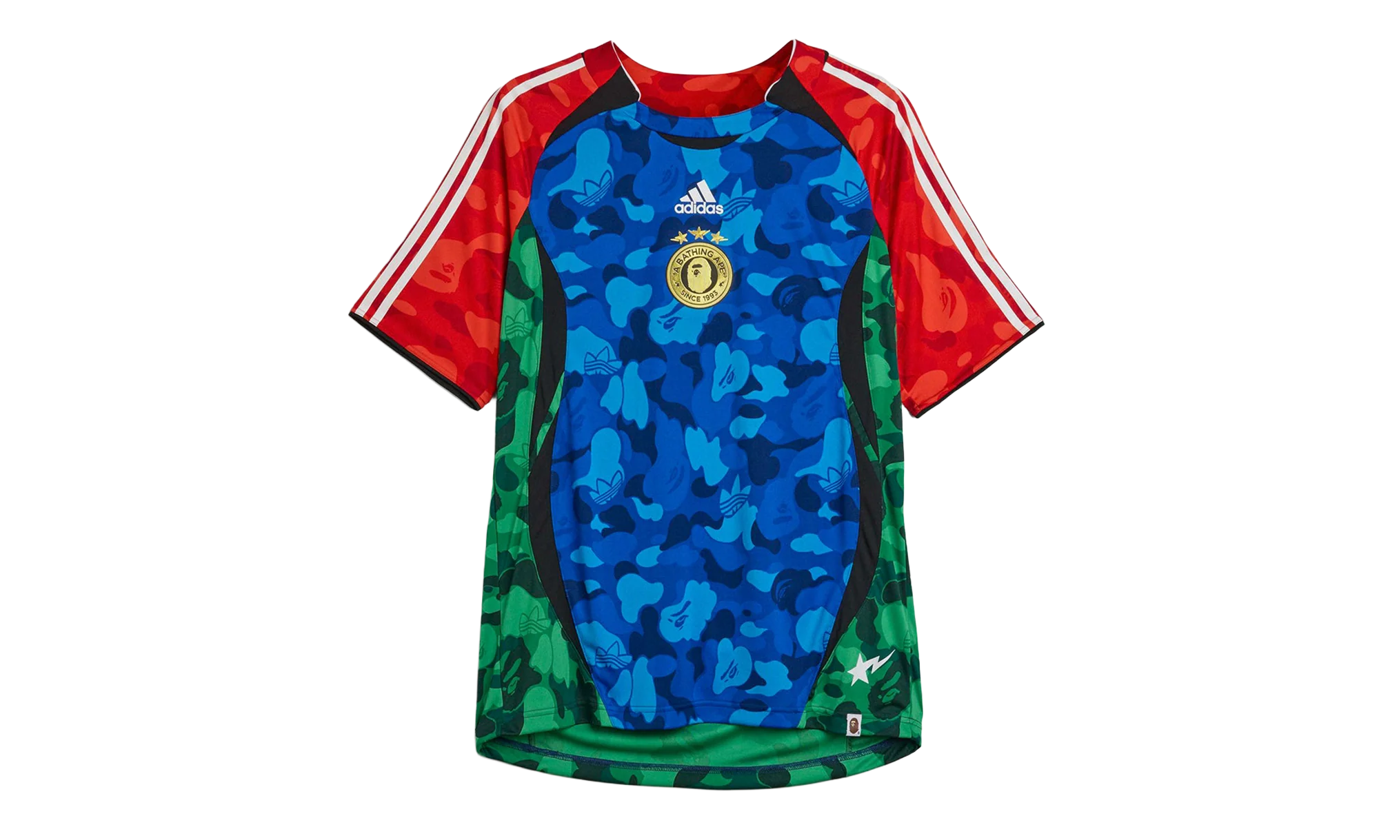 Bape Teamgeist Tee "Blue/Red/Green" KW5253