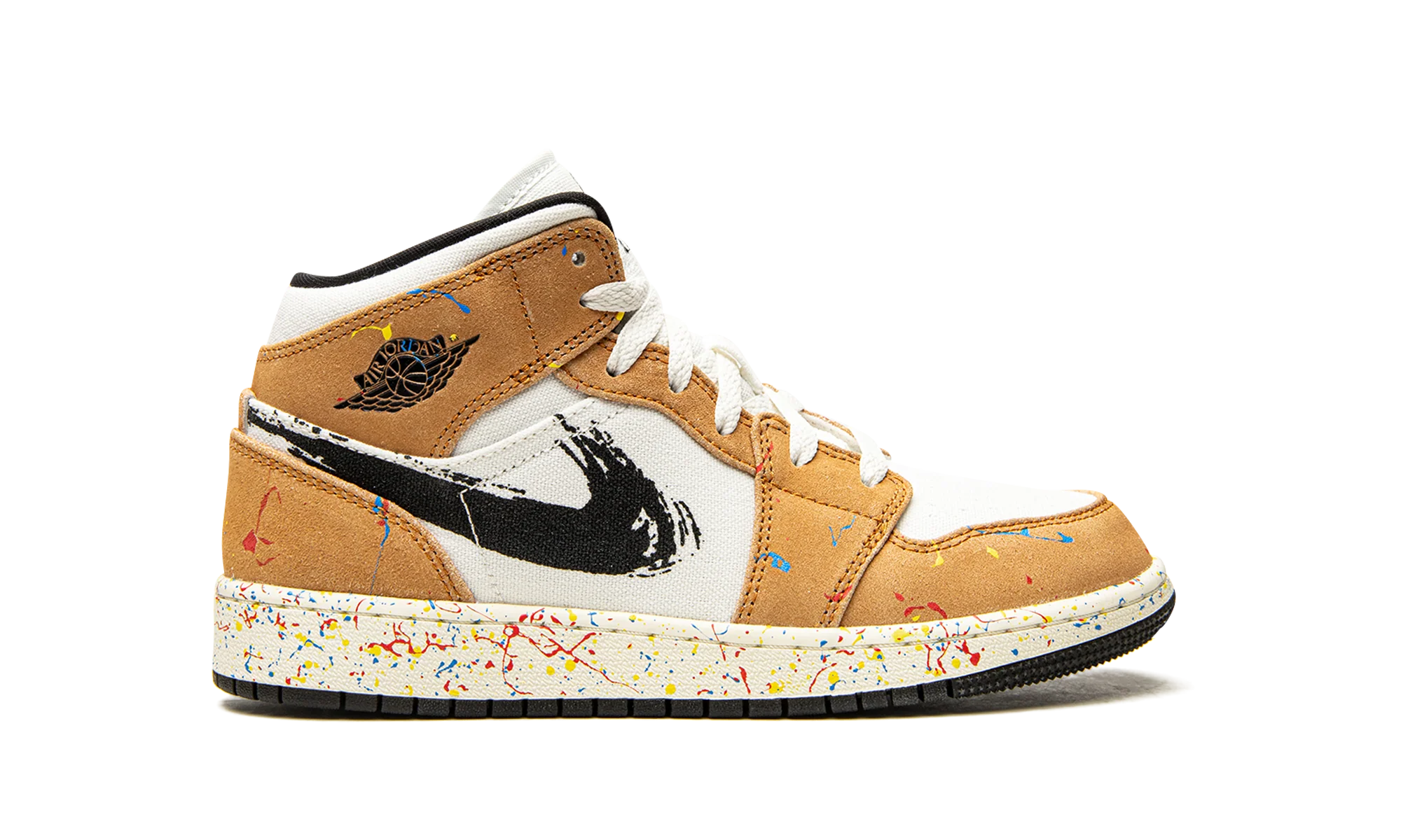 Air Jordan 1 Mid SE GS "Brushstroke" DA8006 100