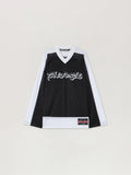 Thai Logo Mesh Loose Long-Sleeved T-Shirt