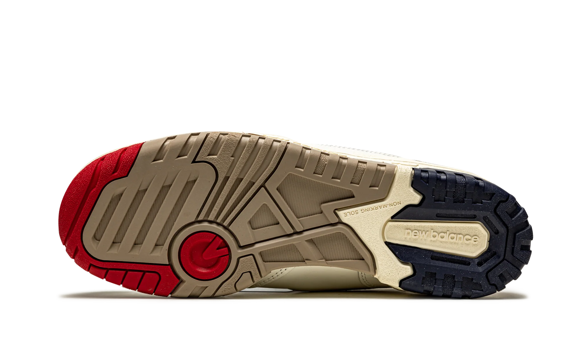 550 "Aime Leon Dore - White Navy Red" BB550A3