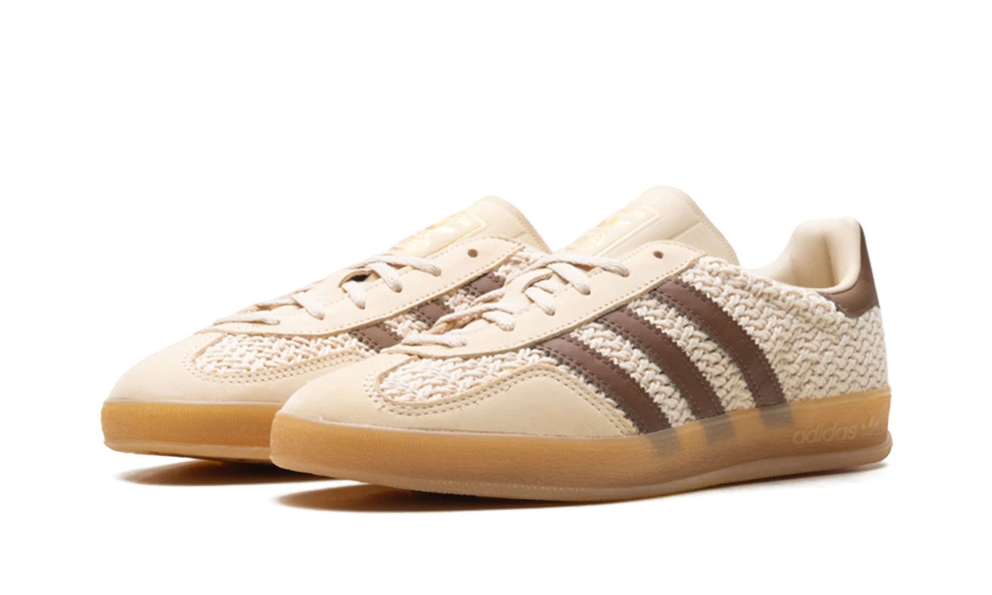 Gazelle Indoor "Cream/Brown Knit" JS1418