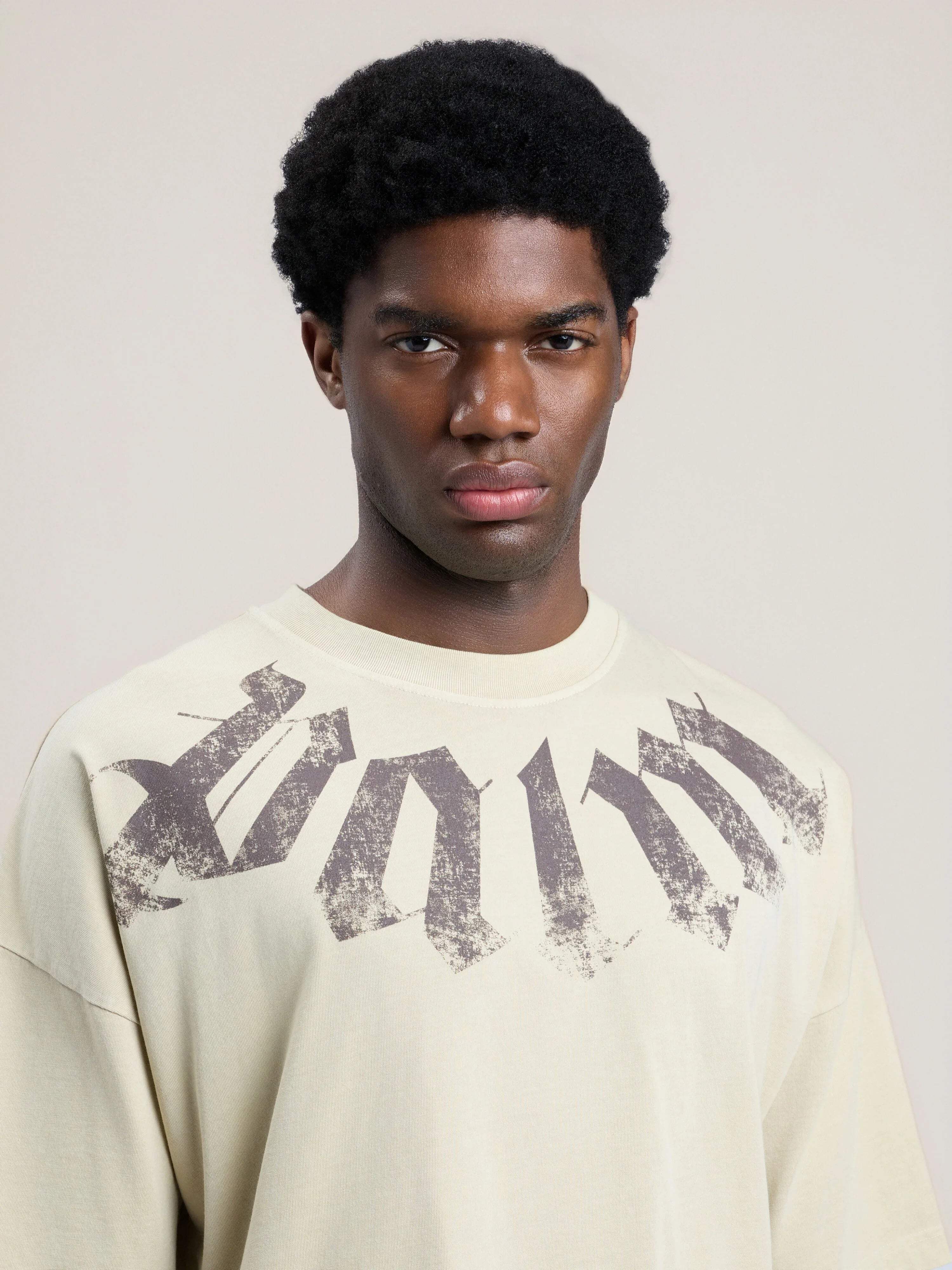 Big Neck Logo Loose T-Shirt