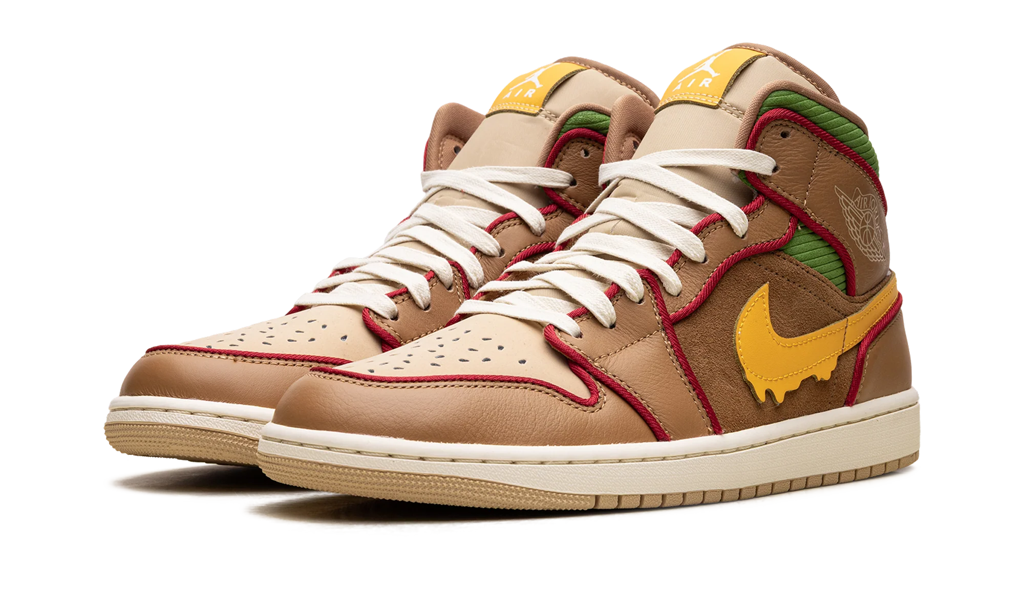 Jordan 1 Mid SE "Cheeseburger" IB7403 224