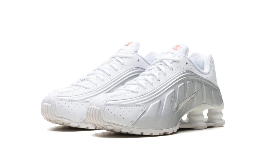 Shox R4 GS "White Bright Crimson Metallic Silver" CW2626 101