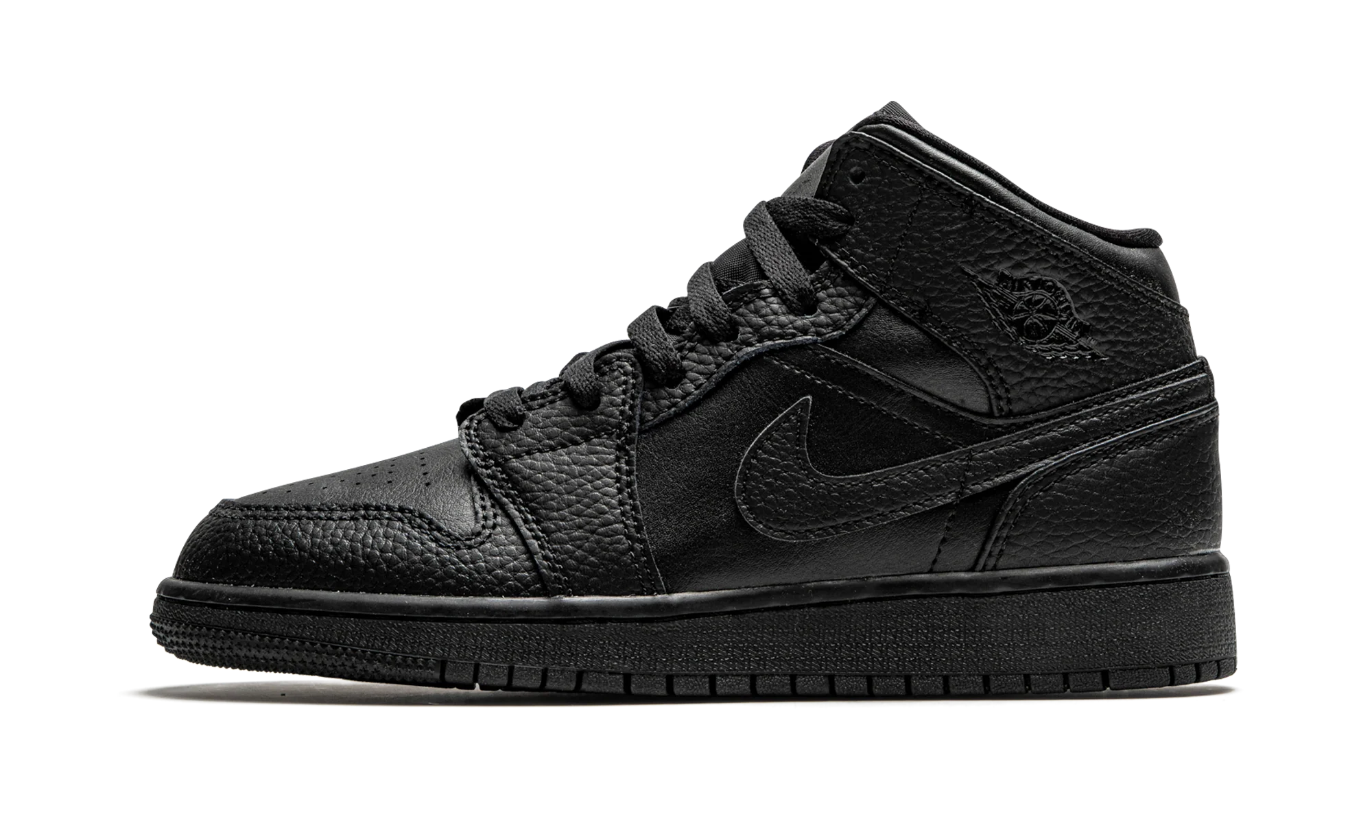 Air Jordan 1 Mid GS "Triple Black" 554725 091