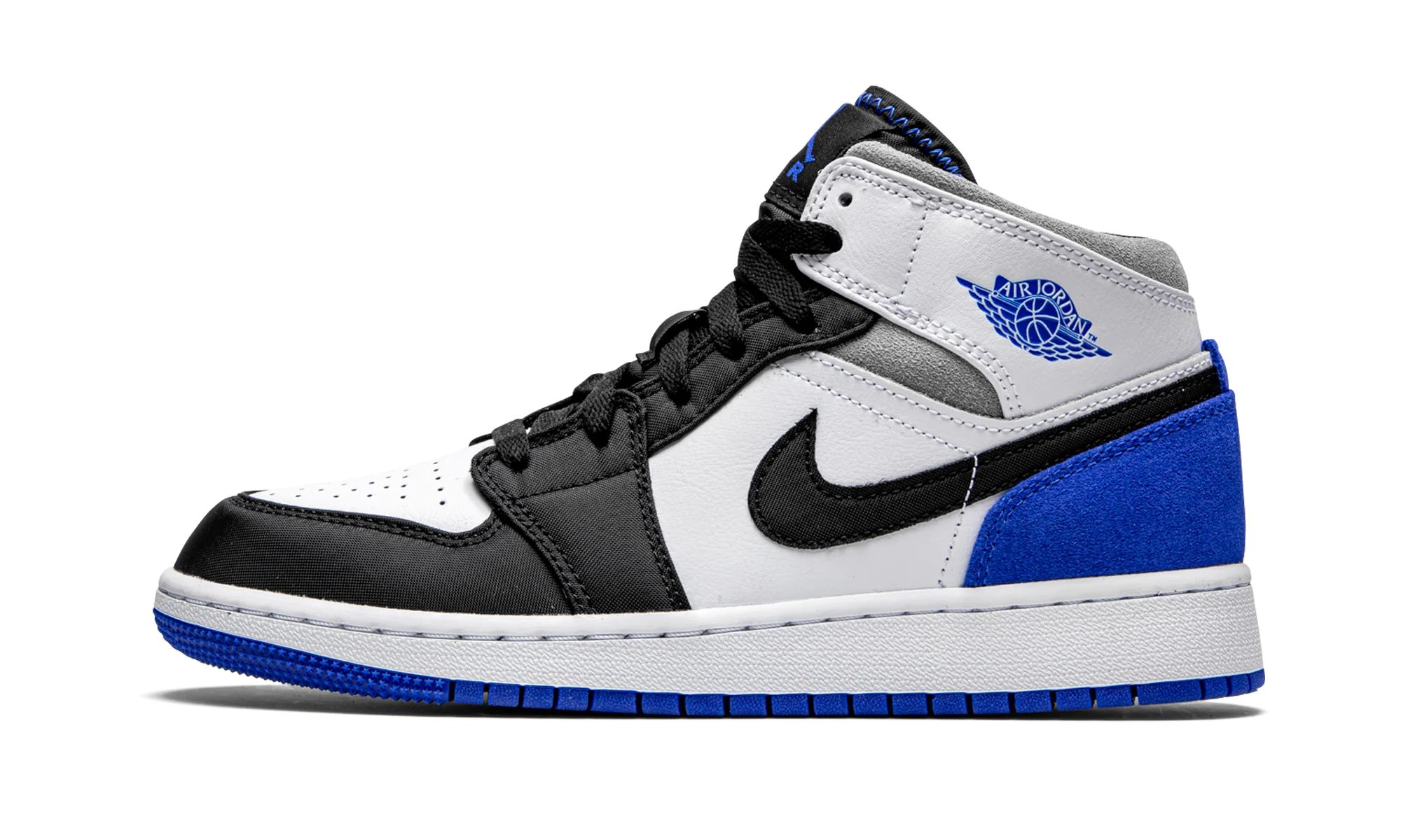 Air Jordan 1 Mid GS "Royal White" BQ6931 102