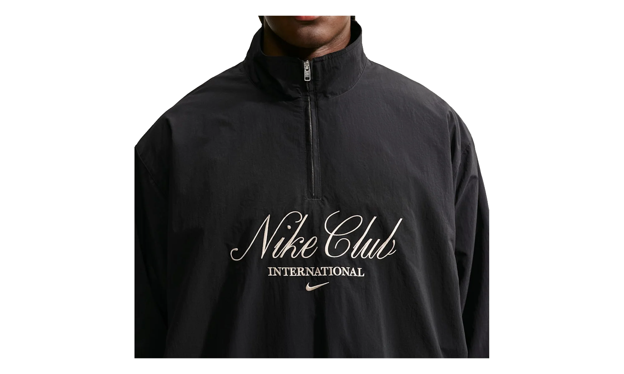 Sportswear Club Halp Zip Jacket "Black / Sanddrift / Sanddrift" IO4160 010