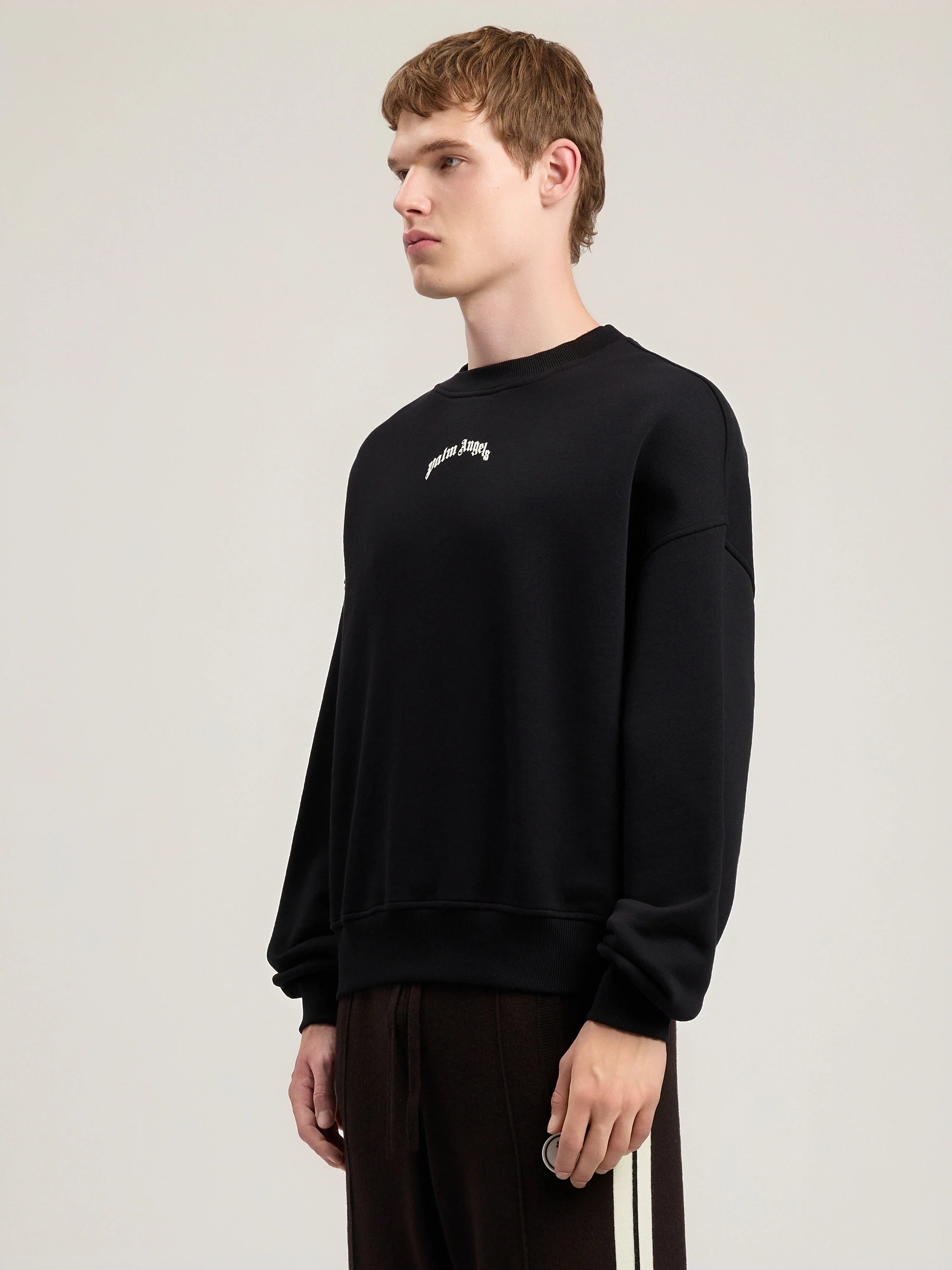 Back Curved Logo Loose Sweatshirt