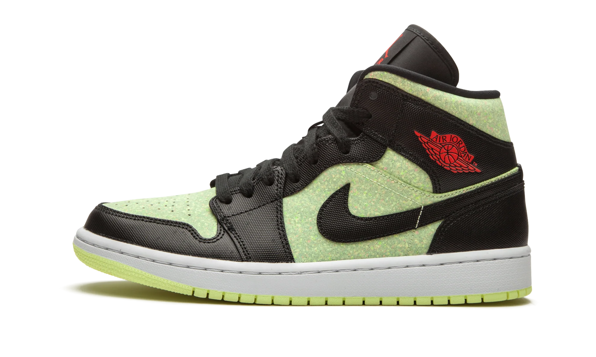 AIR JORDAN 1 MID SE WMNS "Barely Volt / Chile Red" CV5276 003
