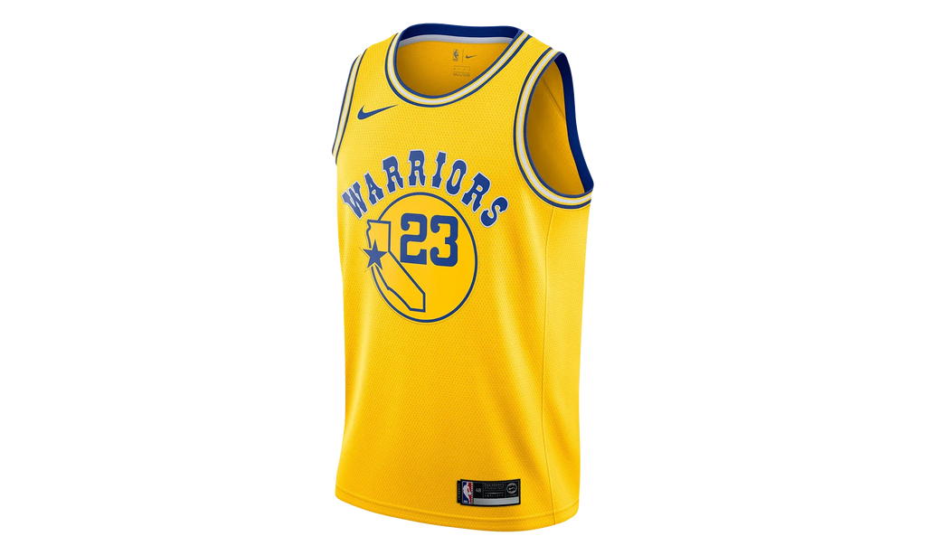 Youth Nike NBA GSW Hardwood ClassicsJersey "Yellow" 9Z2B7B1AP GREEN