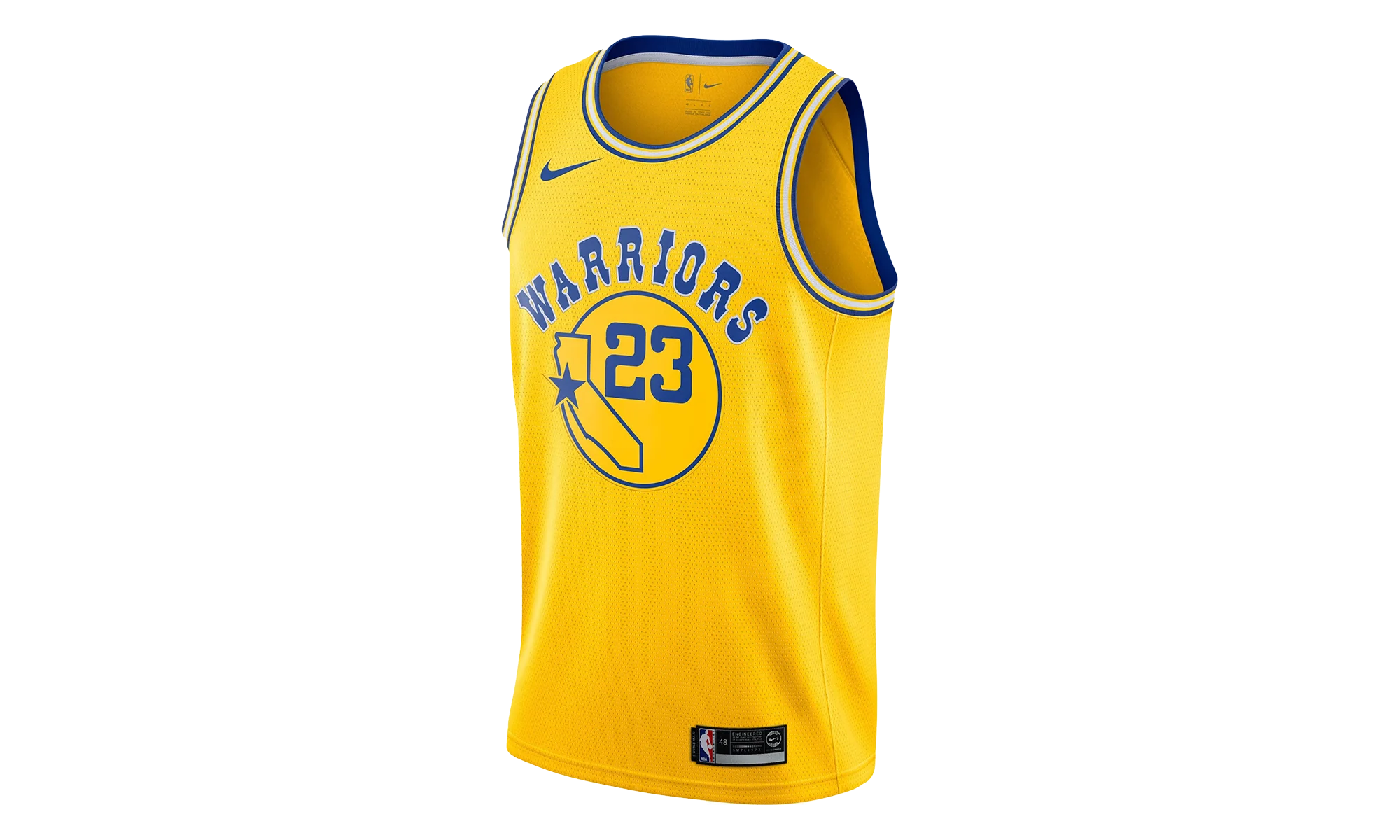 Youth Nike NBA GSW Hardwood ClassicsJersey "Yellow" 9Z2B7B1AP GREEN