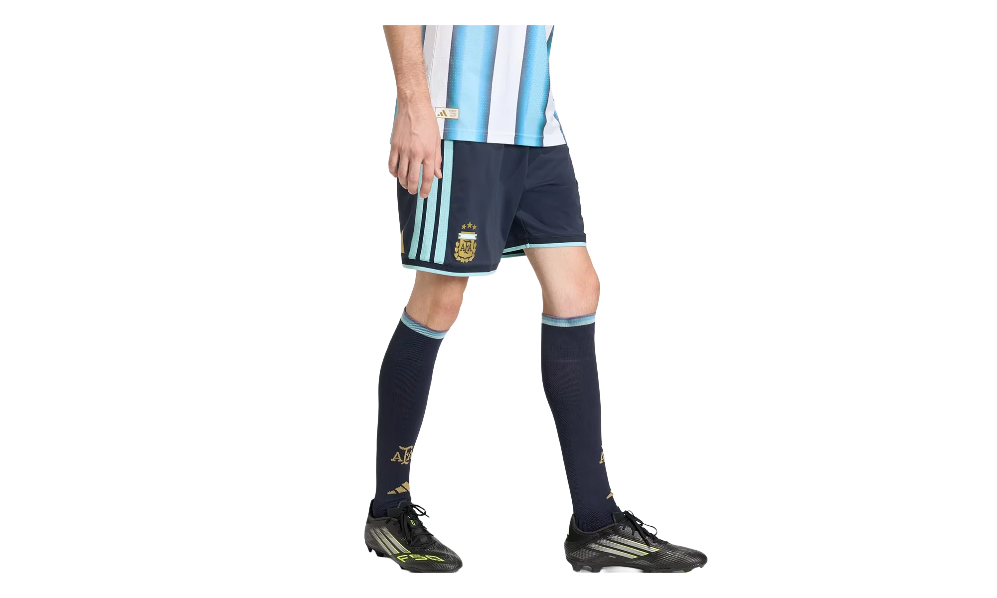 Argentina 26 Home Authentic Shorts "Night Navy / Icey Blue" JM5898