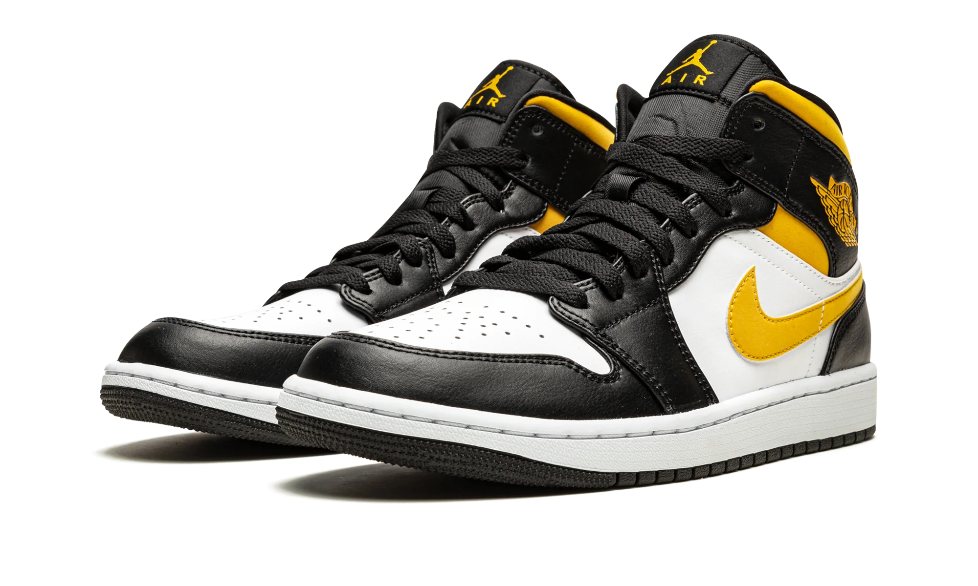 Air Jordan 1 Mid "White / Pollen / Black" 554724 177