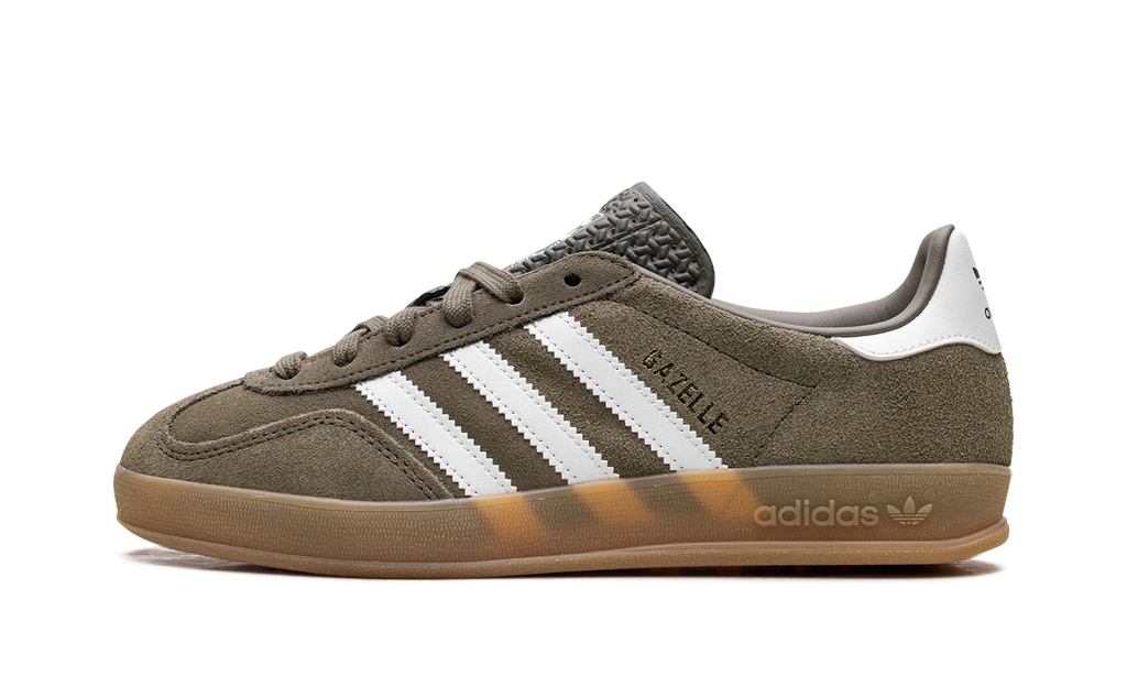 Gazelle Indoor "Olive Strata Cloud White Gum" JQ0174